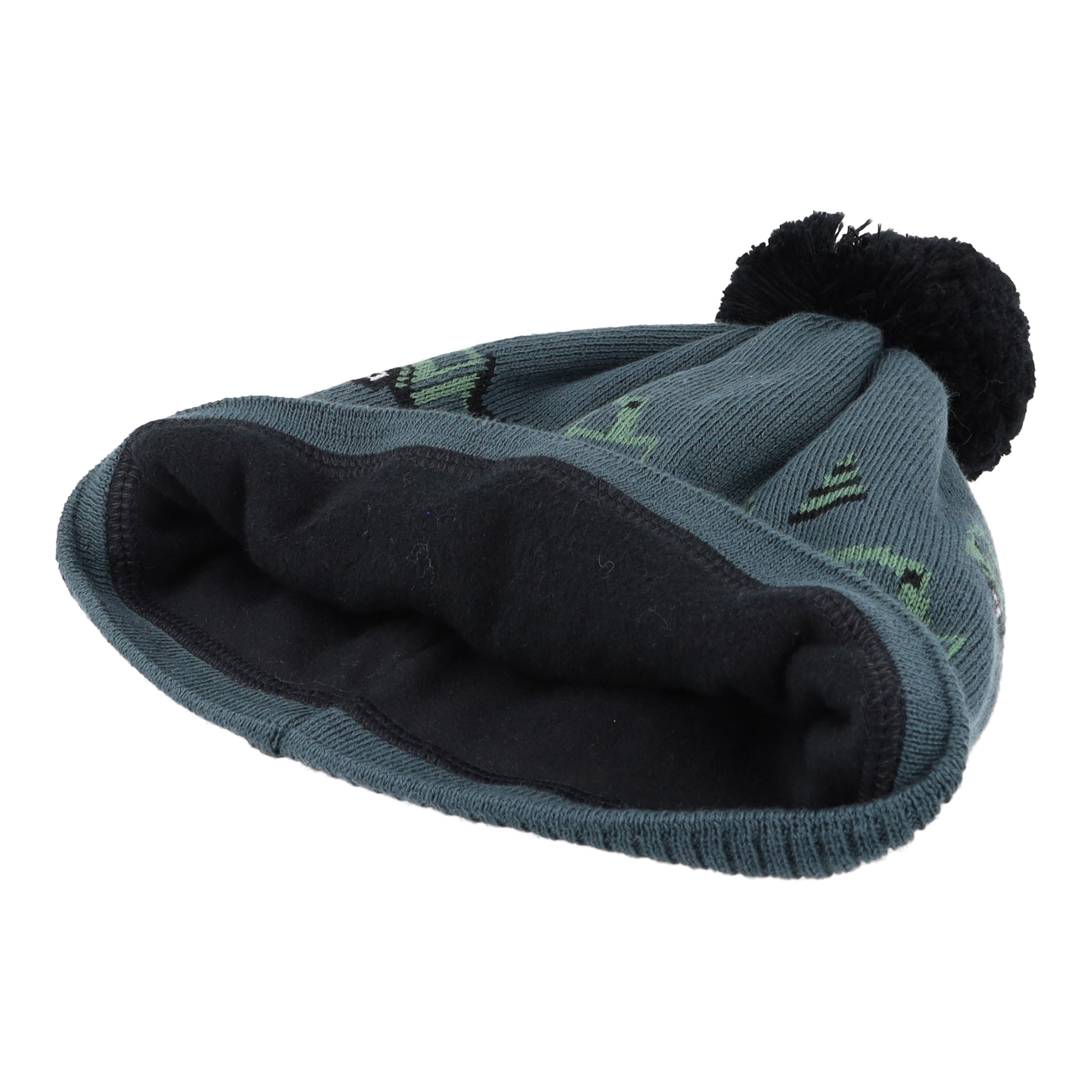 Thumbnail - MAXIMO Strickmütze Baumwolle, gefüttert, kontrastfarbener Bommel, Motiv