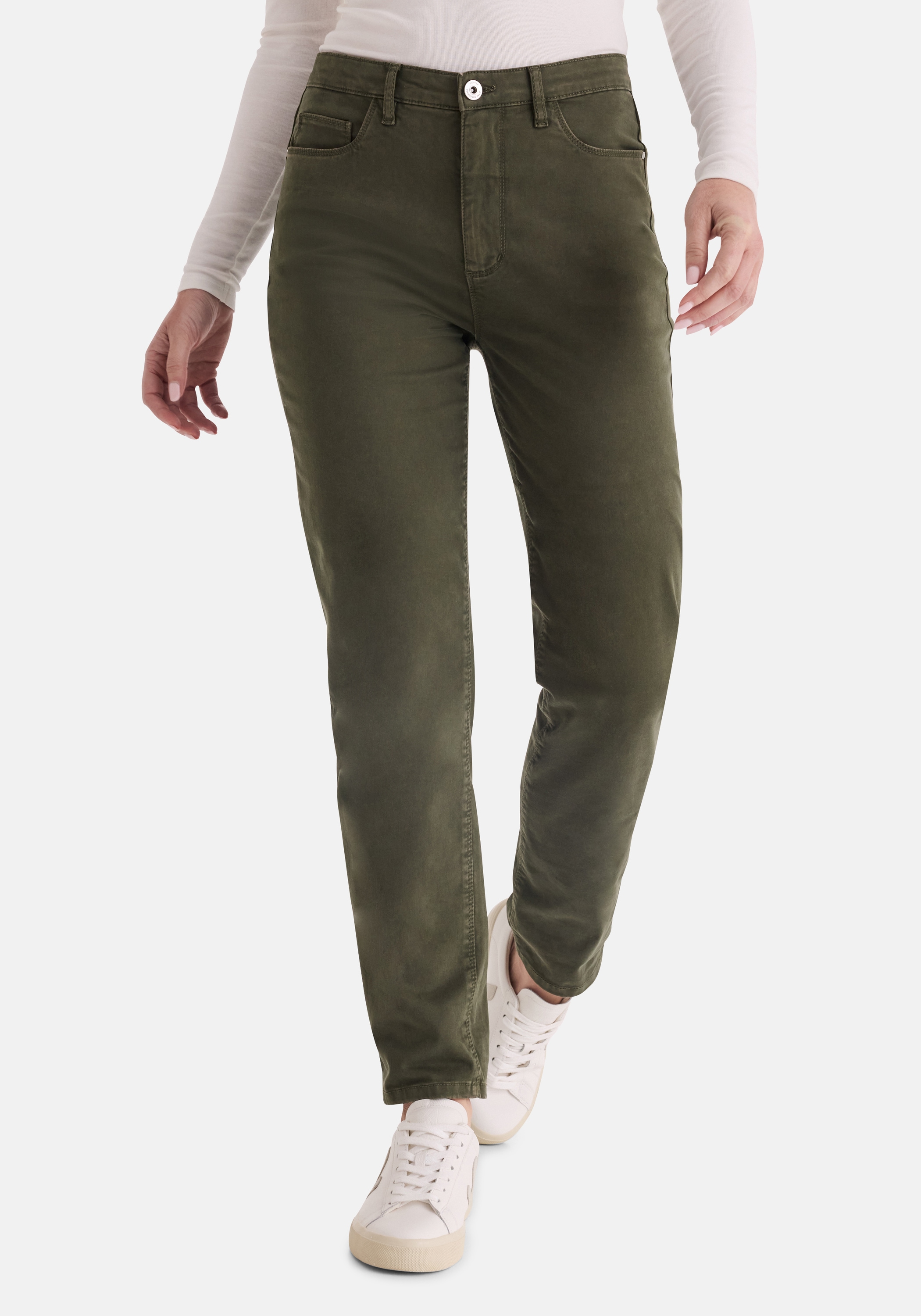 STOOKER WOMEN 5-Pocket-Jeans "Nizza Denim Basic Tapered Fit Jeans" Tapered Fit Casual Clean Wash Denim Jeans für Damen