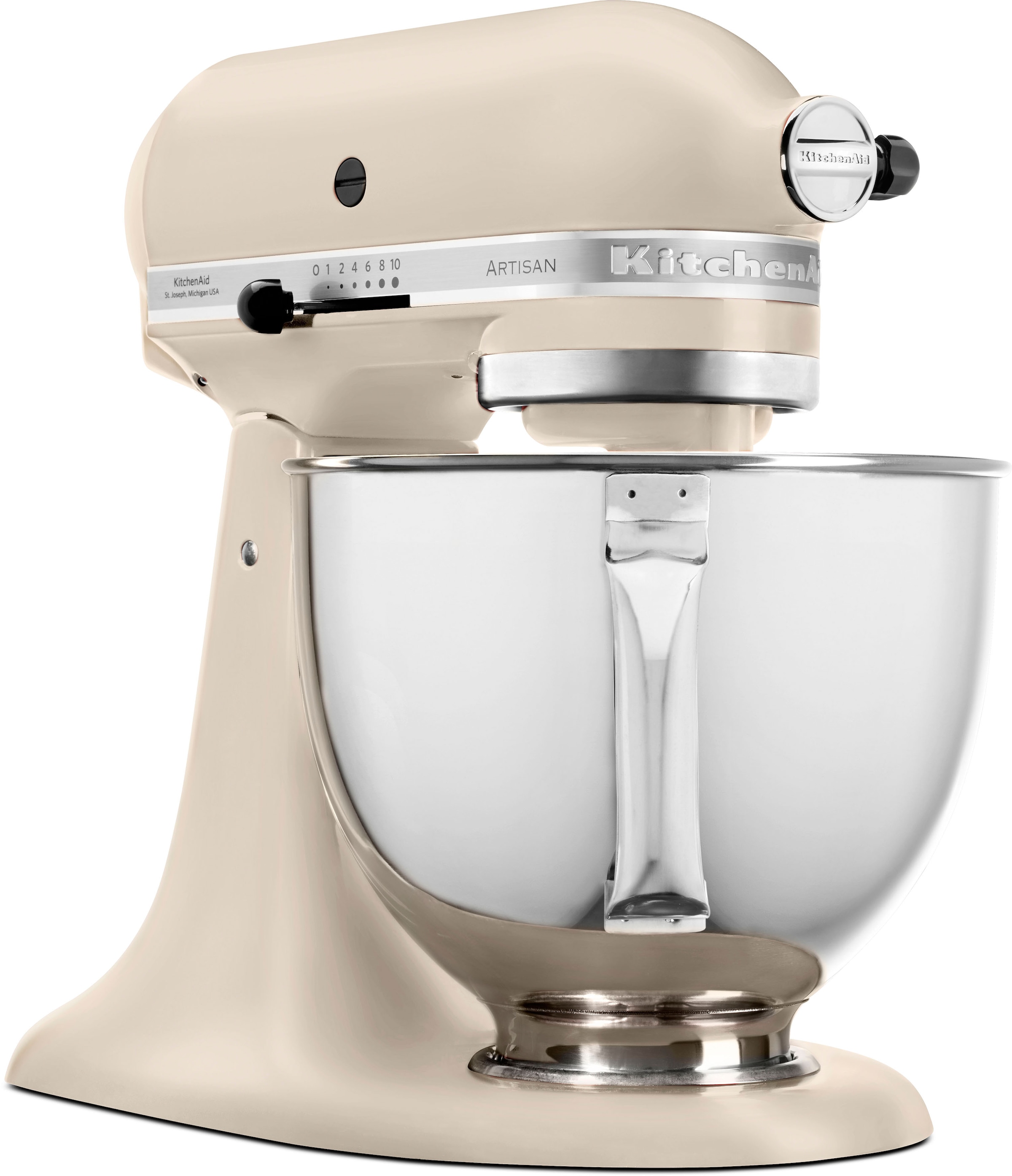 KitchenAid Küchenmaschine »5KSM125EFL FRESH LINEN«, Gratis Fleischwolf/Spritzgebäckvorsatz, Schüssel, (Wert ca. 238,-UVP)