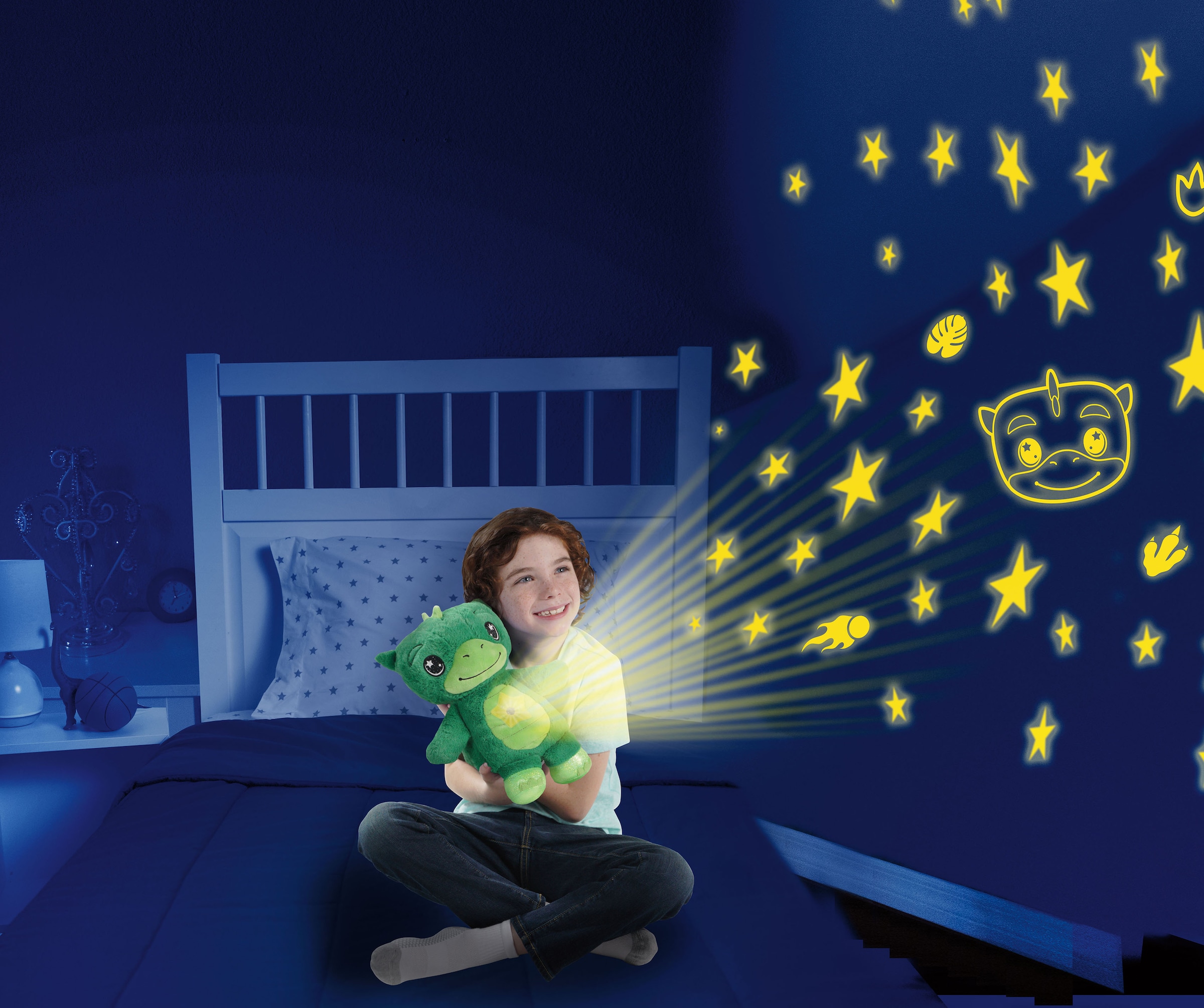 MediaShop Plüschfigur »Star Belly Dream Light - Verträumer Dino«, mit Nachtlichtfunktion