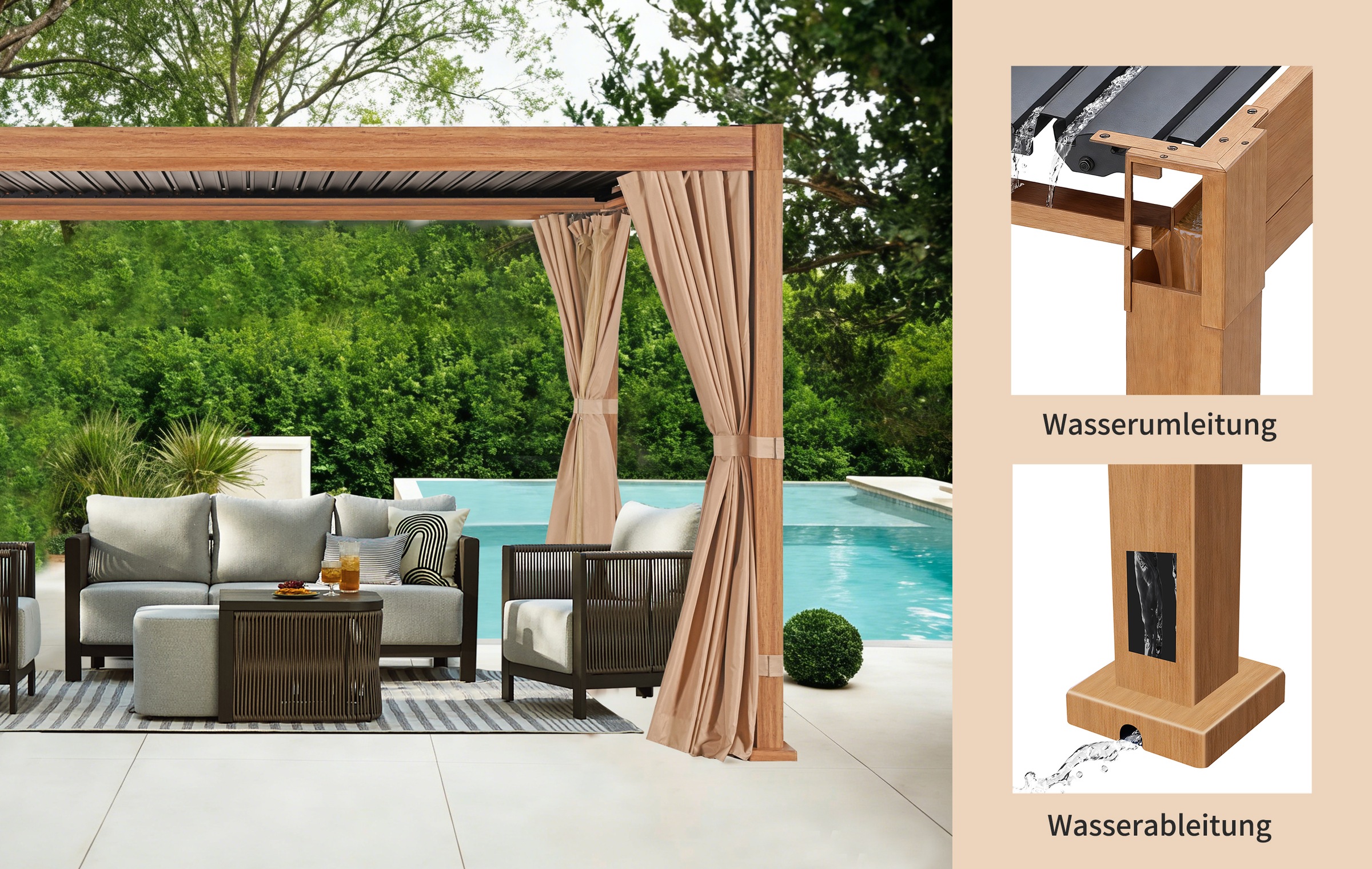 KONIFERA Pavillon »Alhambra« verschiedene Größen