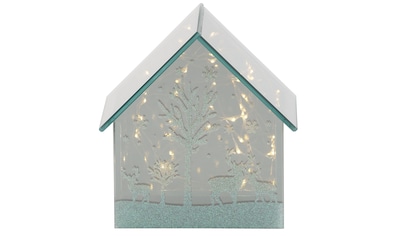 Home affaire Weihnachtshaus »Galway«, (1 St.), LED-Haus aus Glas, mit spiegelnder... kaufen