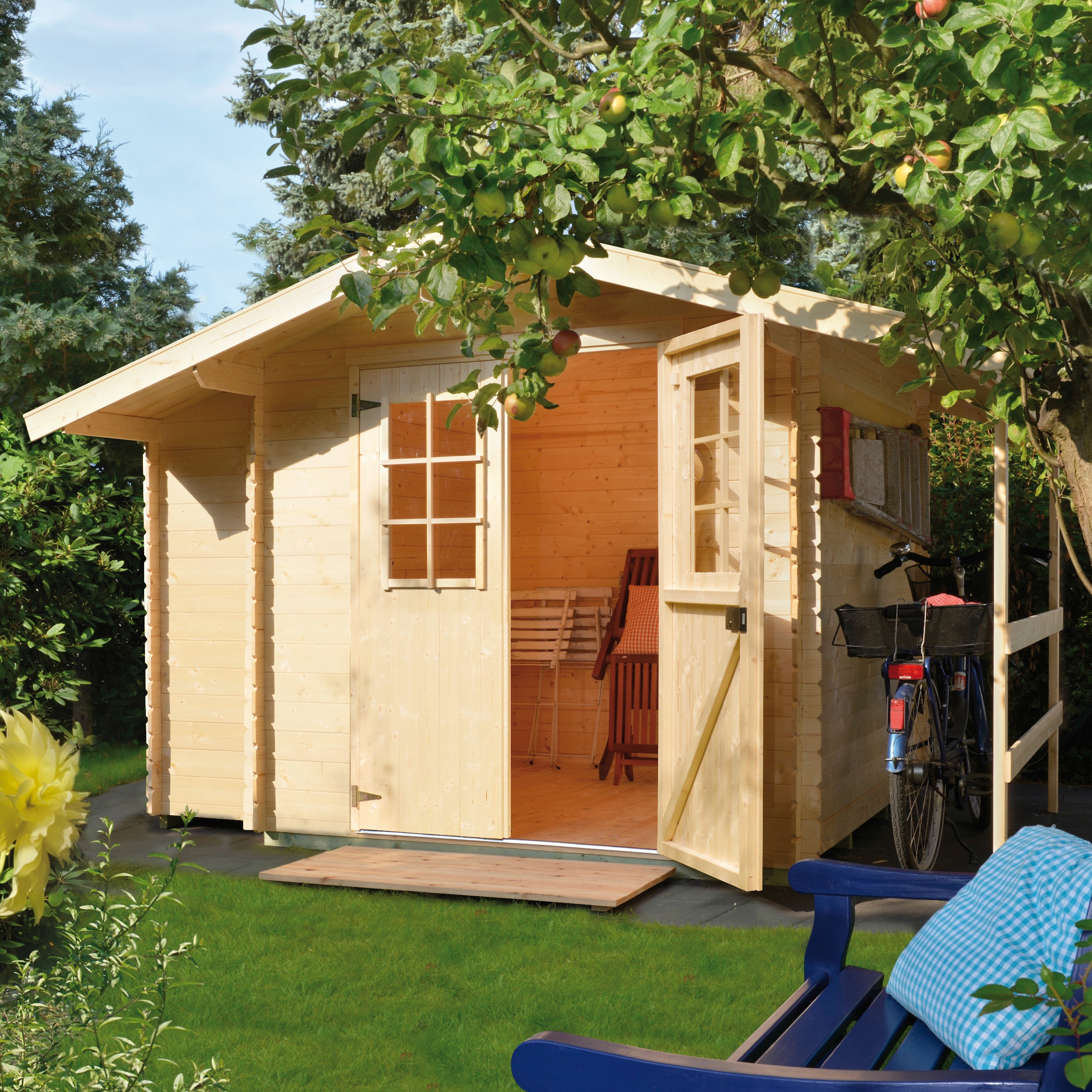 Kiehn-Holz Gartenhaus "Schwarze Berge" günstig online kaufen