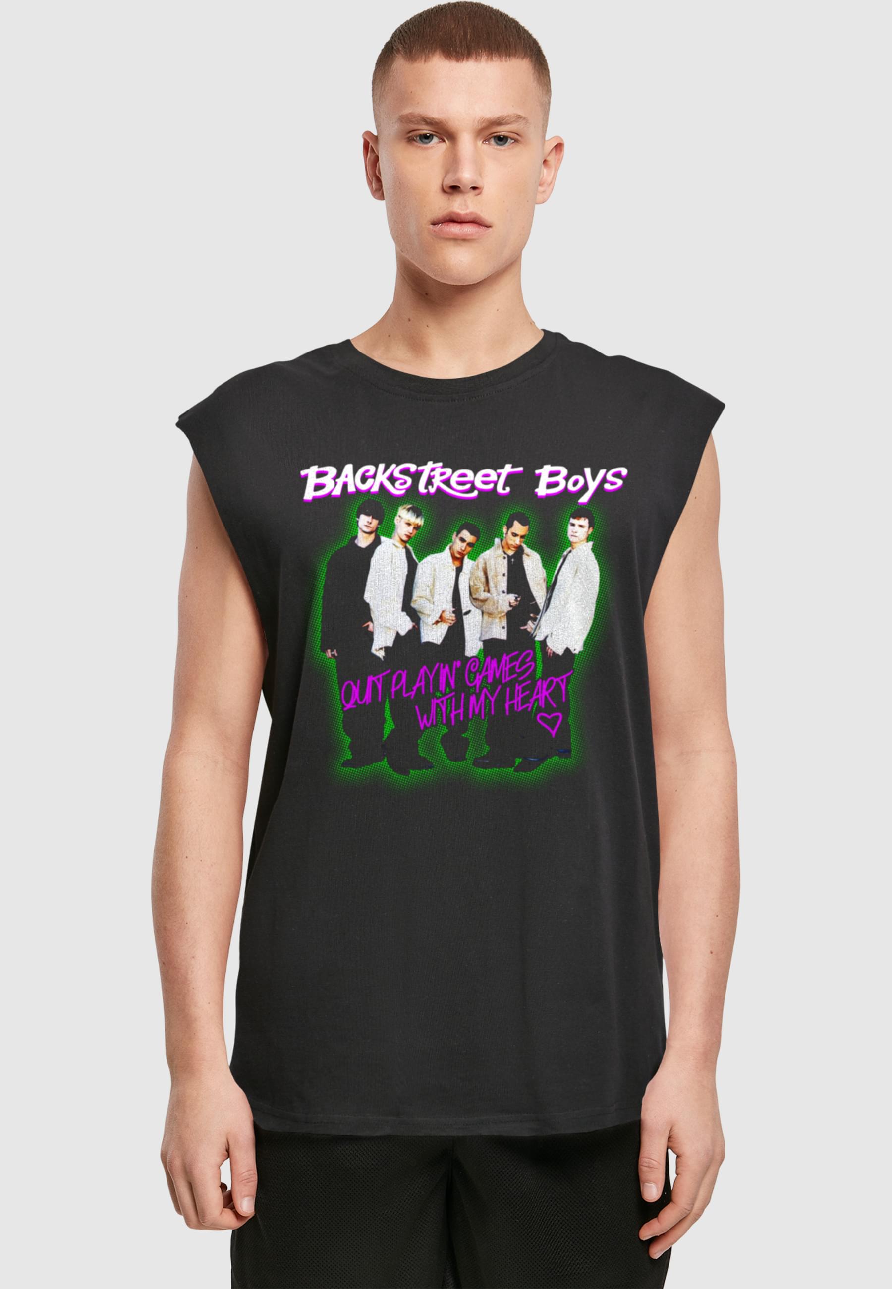 Thumbnail - Merchcode Tanktop "Merchcode Backstreet Boys - Playing Games Sleeveless Tee", (1 tlg.)