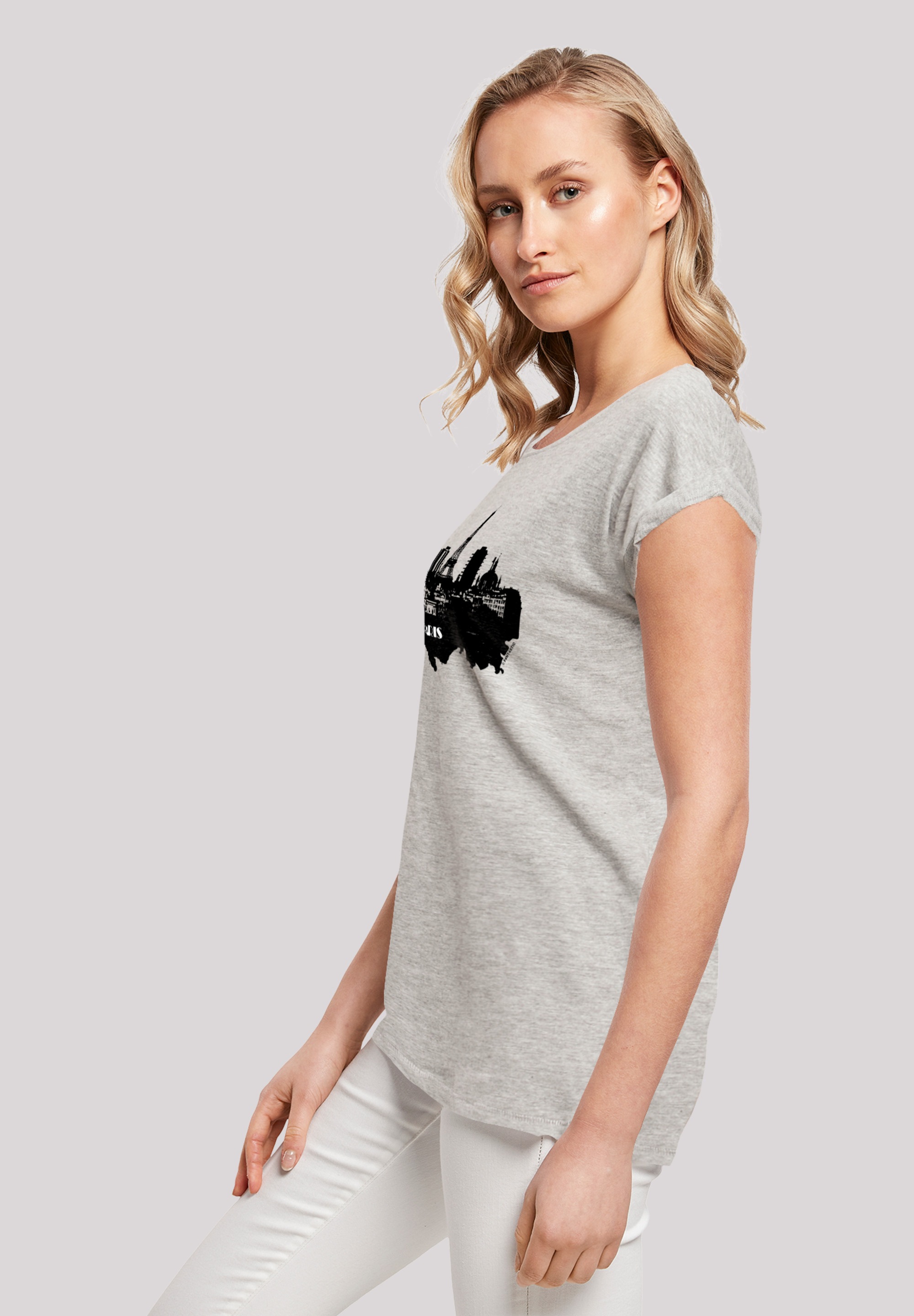 F4NT4STIC T-Shirt »PARIS SKYLINE SHORT SLEEVE TEE«, Print
