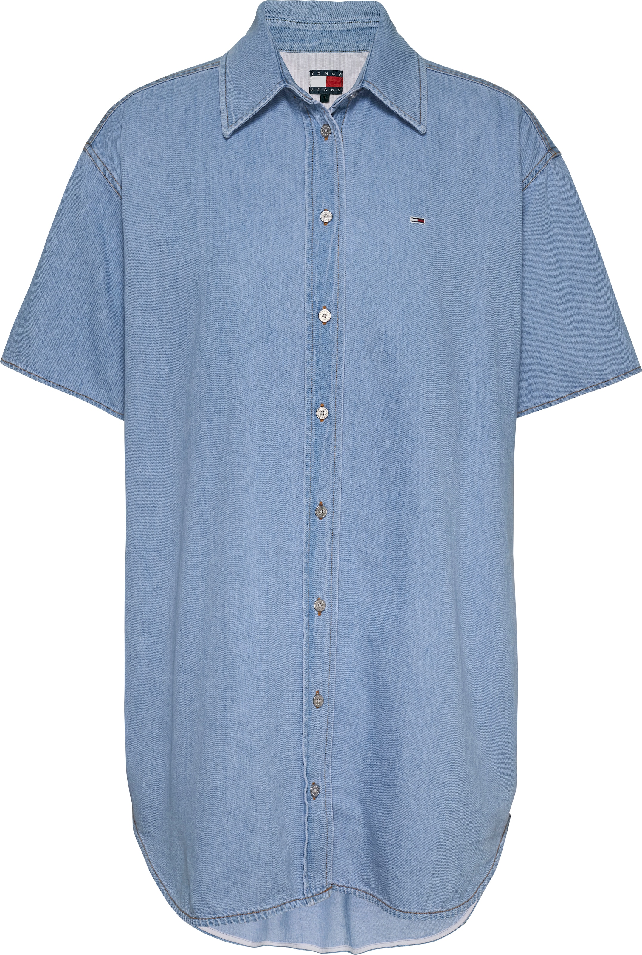 Tommy Jeans Hemdblusenkleid »SS SHIRT DRESS EXT«, mit Kurzarm