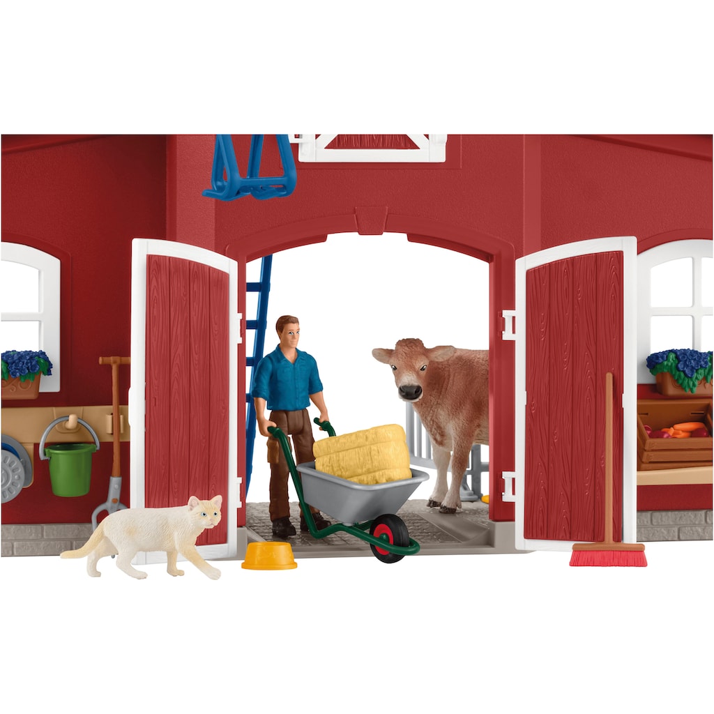 Schleich® Spielwelt »FARM WORLD, Große Farm rot (42606)«