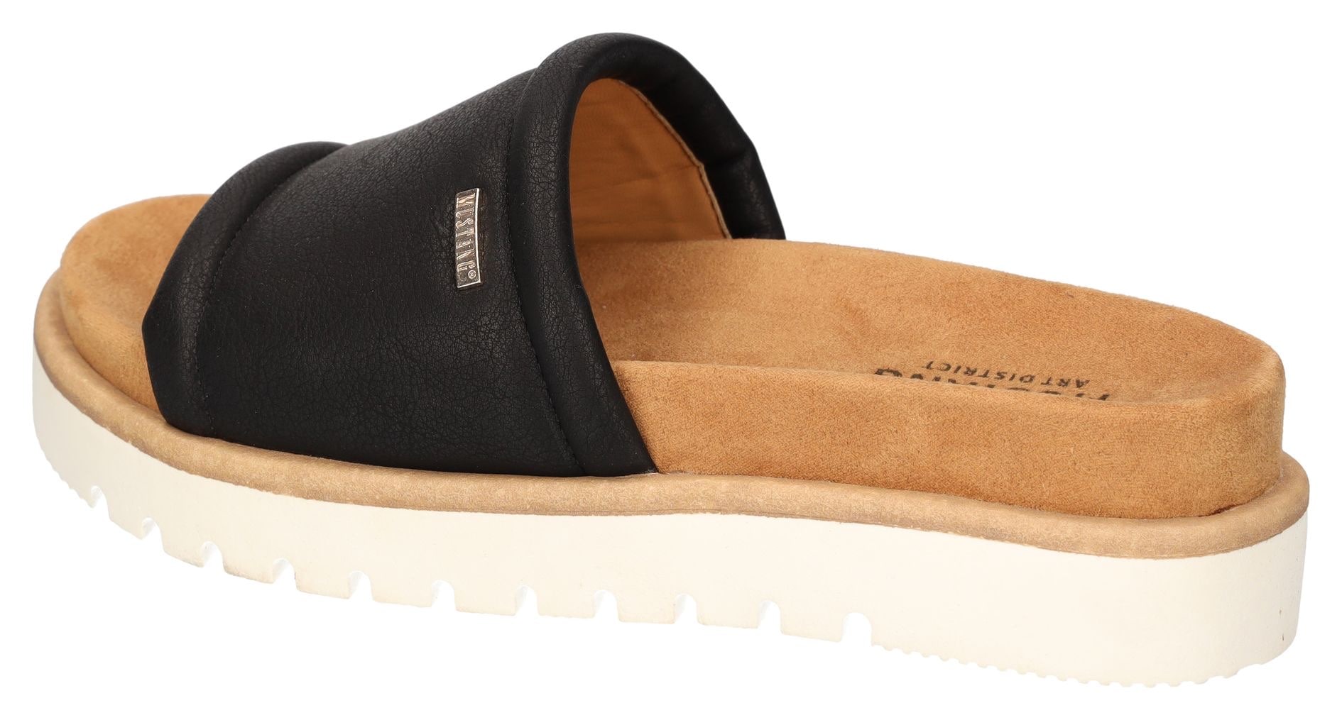 Mustang Shoes Pantolette, Plateausandale, Pool Slides, Sommerschuh mit Softfußbett