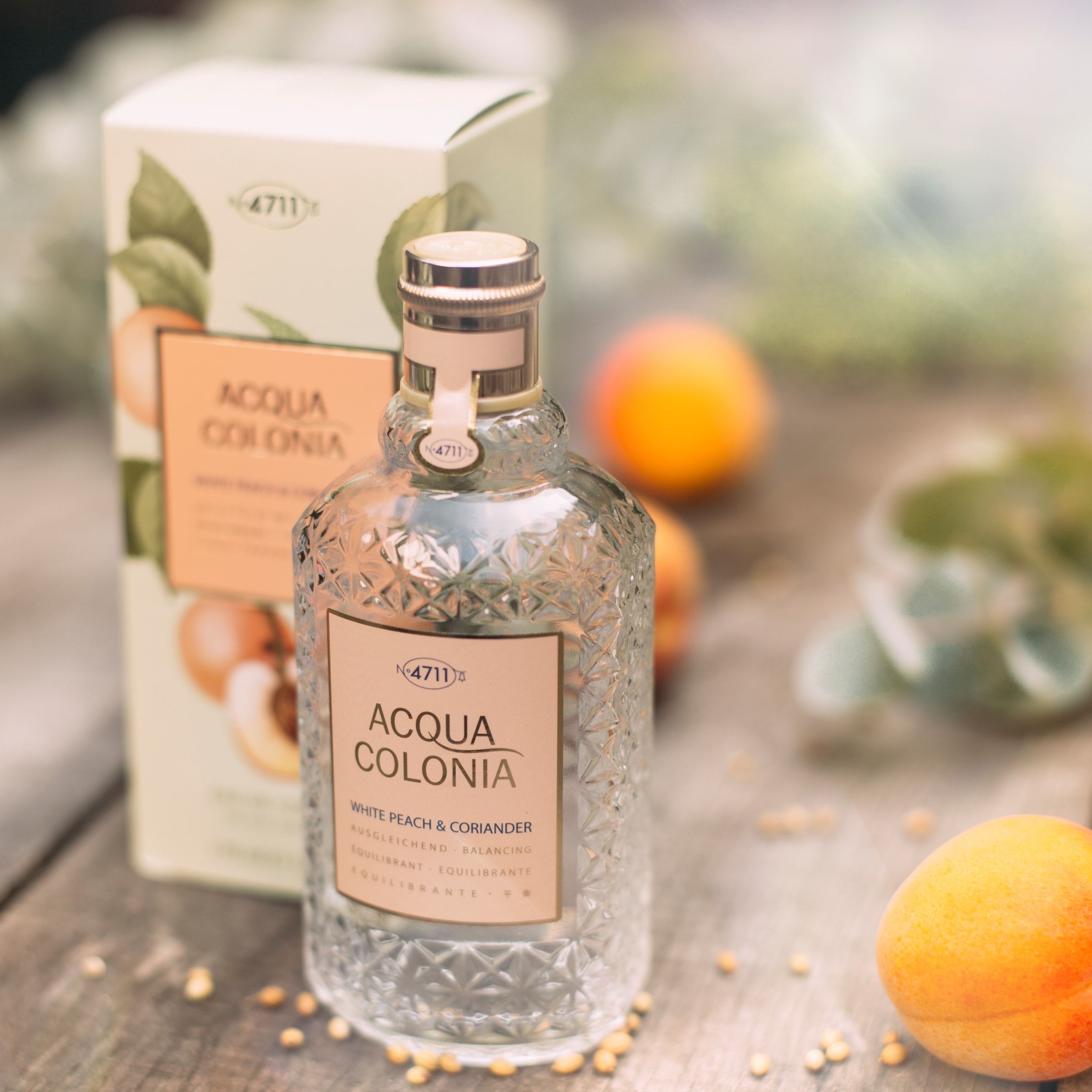 4711 Eau de Cologne »4711 Acqua Colonia WHITE PEACH & CORIANDER EAU DE COLOGNE NATURAL SPR«, (Packung, 1 tlg.)