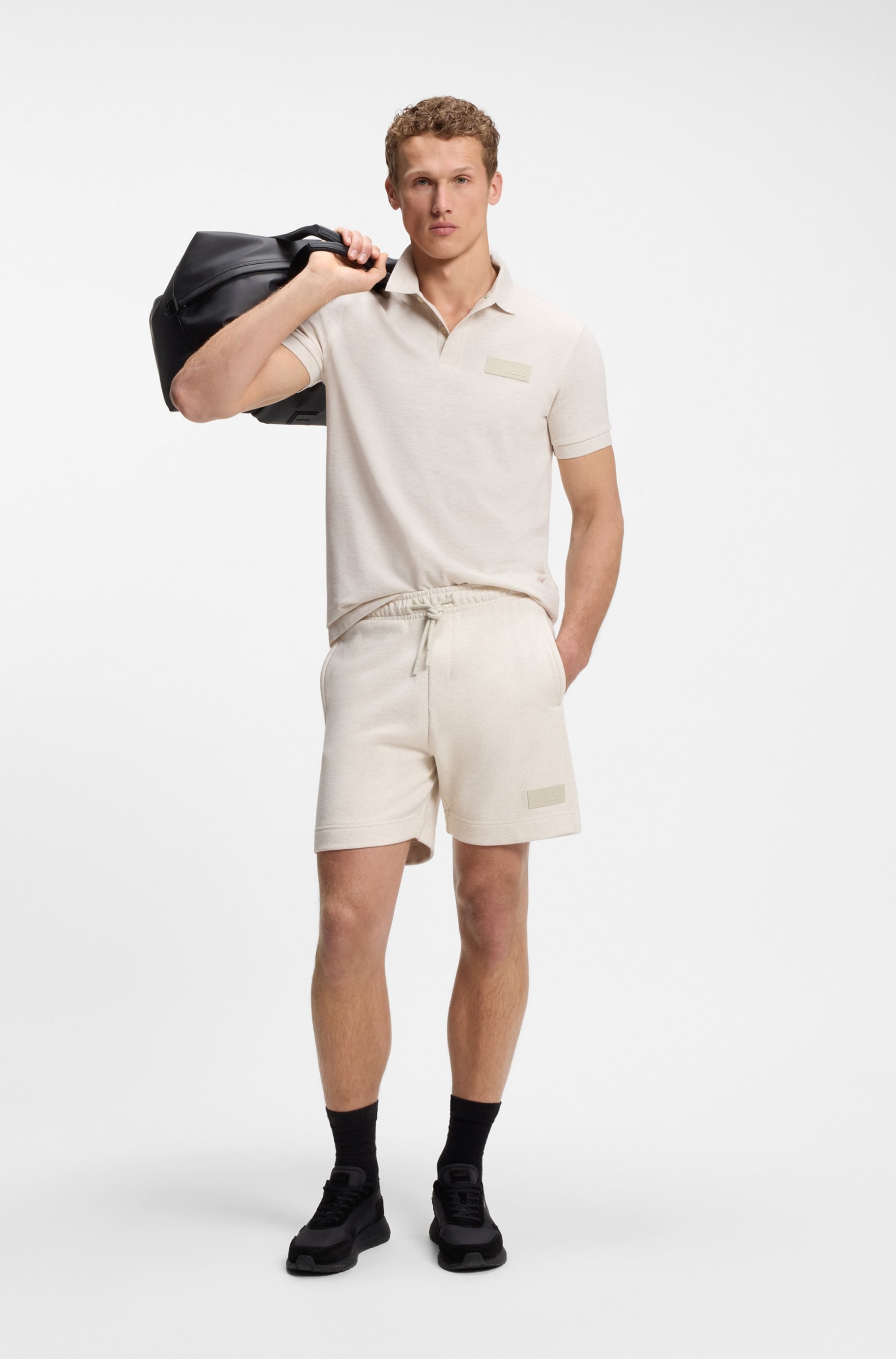 BOSS GREEN Poloshirt »Paddy Structure« Regular Fit, Reine Baumwolle, Logo-Patch