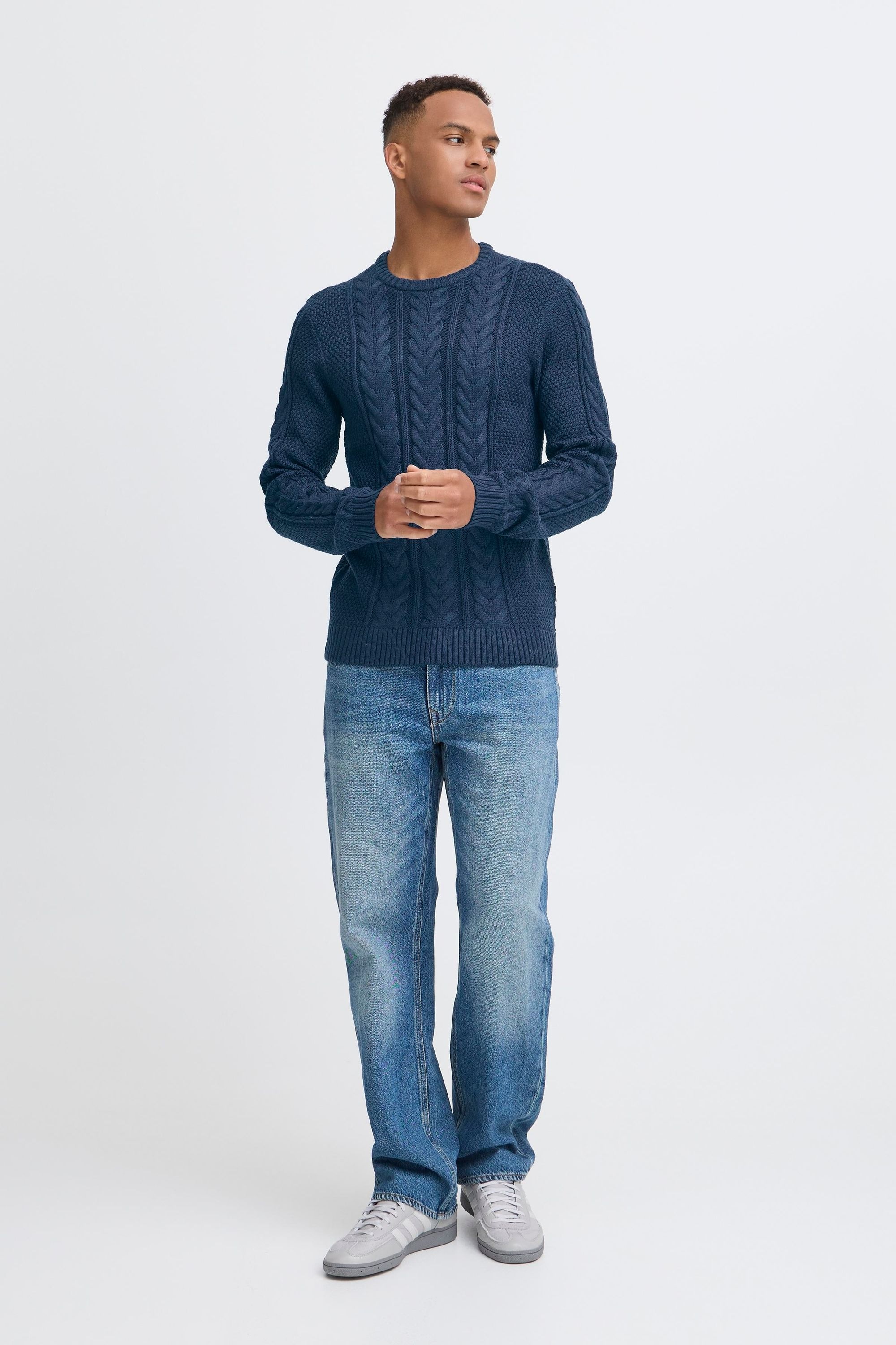 Blend Strickfleece-Pullover "Strickpullover BHBASIM" günstig online kaufen