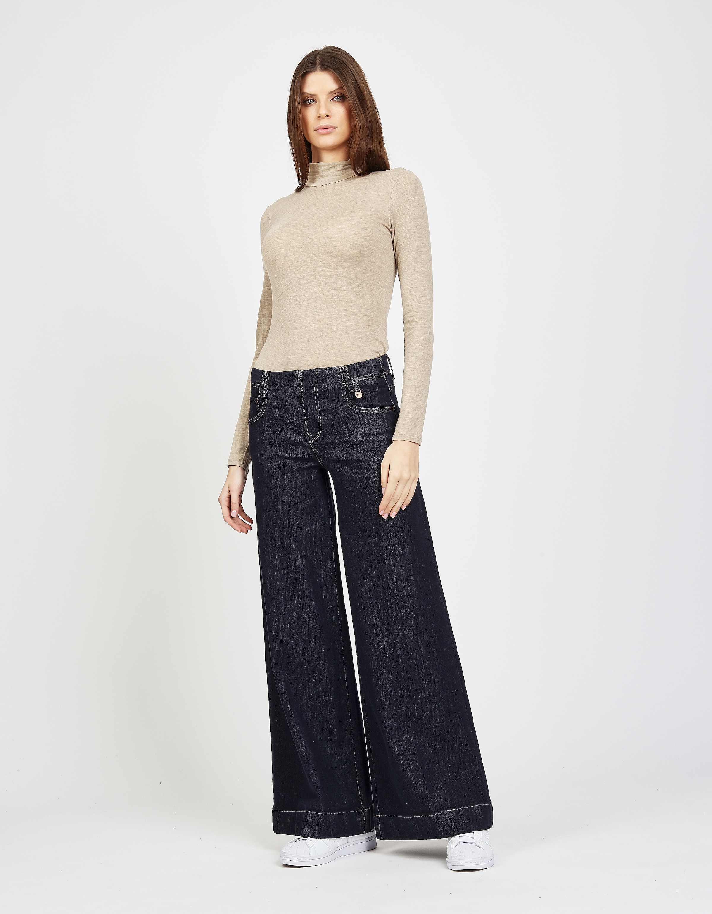 GANG Weite Jeans »94POPPY PALAZZO«, High Waist, mit Hakenverschluss