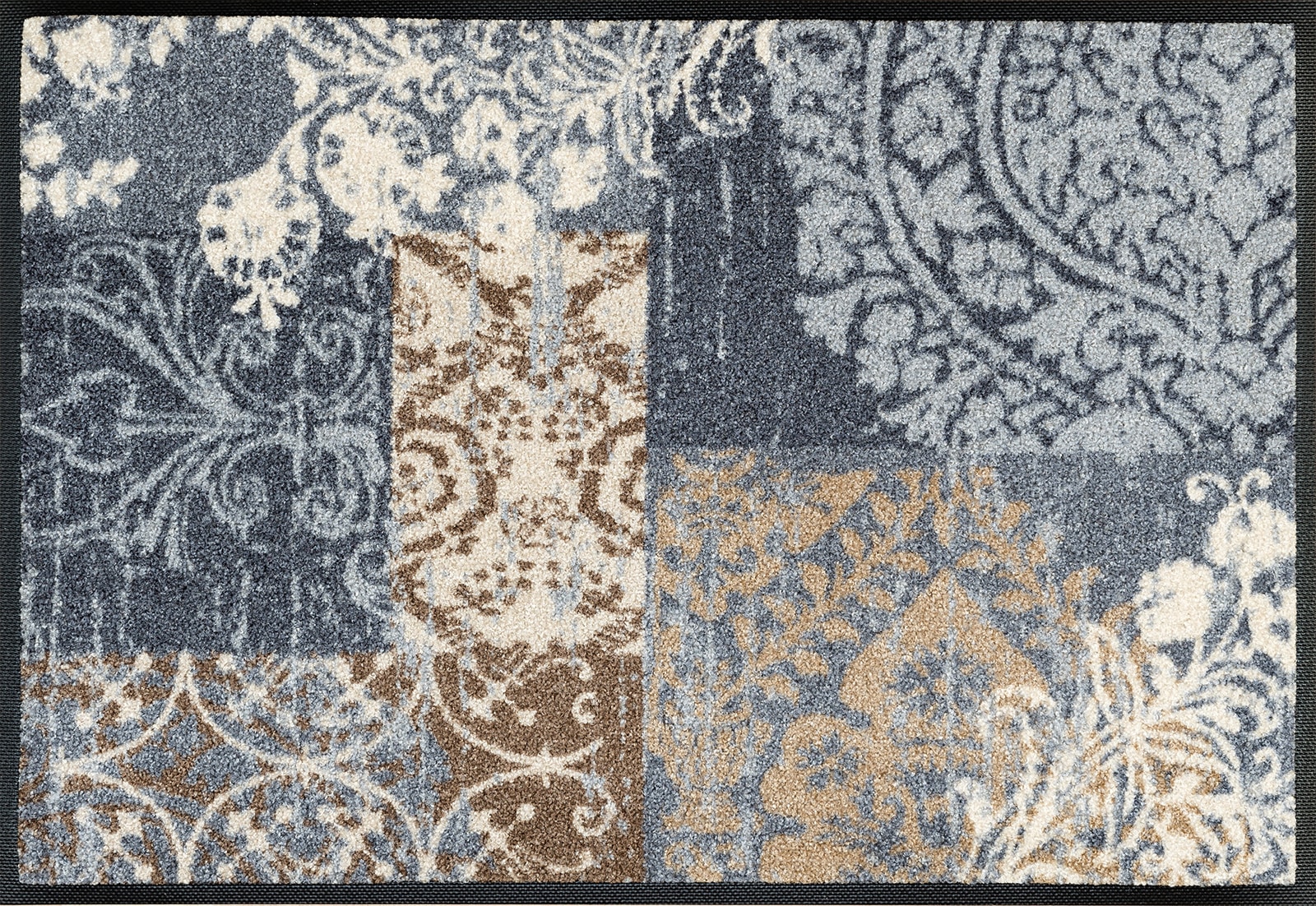 wash+dry by Kleen-Tex Fußmatte "Armonia" rechteckig 7 mm Höhe Schmutzfangmatte, Patchwork Design, Ornamente, rutschhemmend, waschbar
