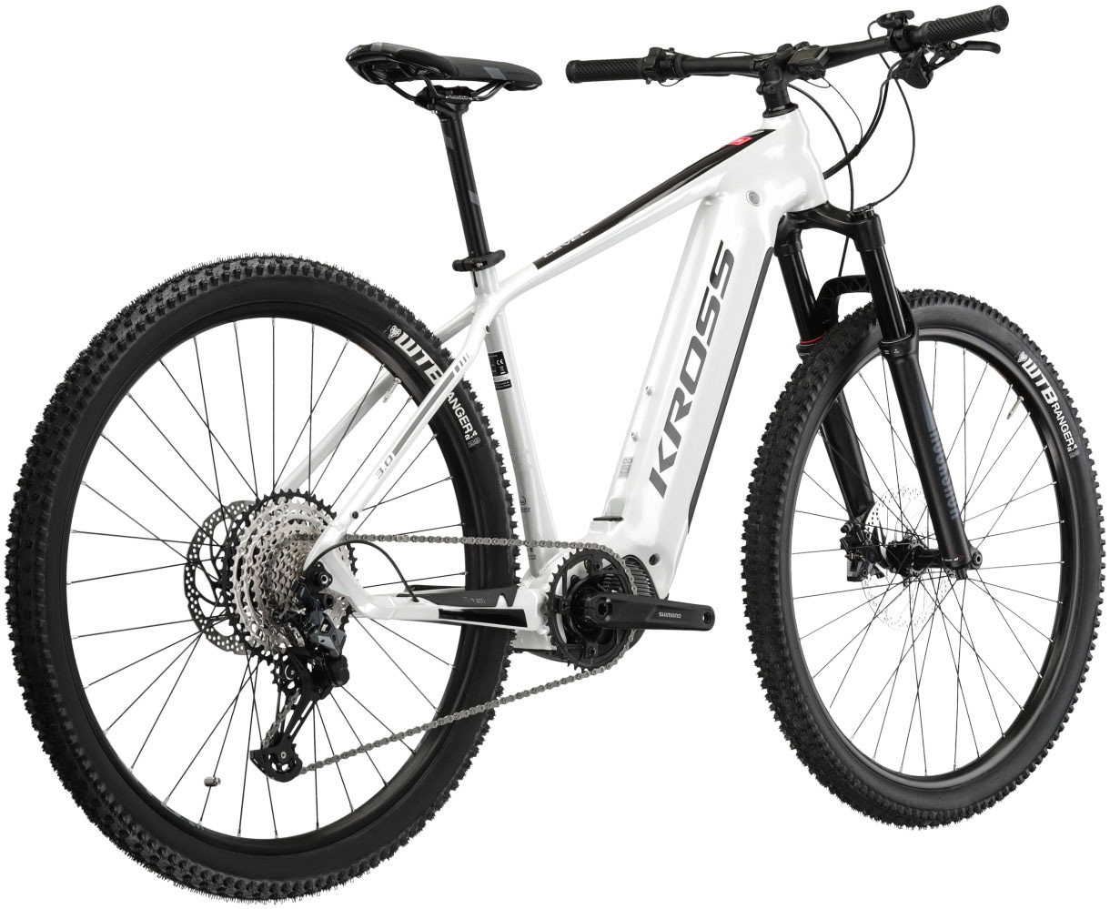 Kross E-Bike »E-MTB Level Boost 3.0 29 Zoll weiß«, 12 Gang, Shimano, DEORE SLX M7100, Mittelmotor 250 W