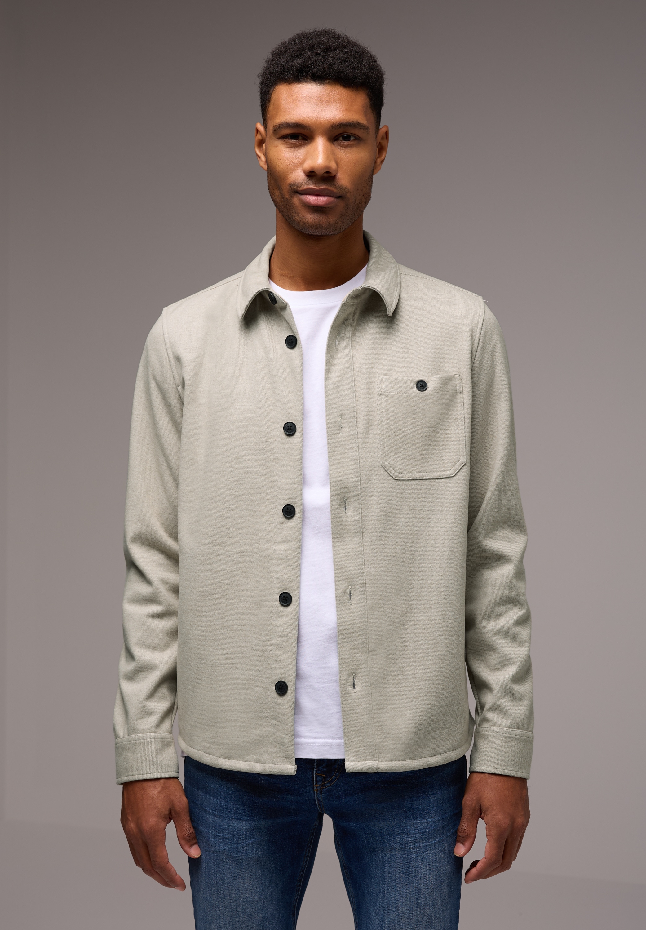 STREET ONE MEN Kurzjacke ohne Kapuze mit Brusttasche günstig online kaufen