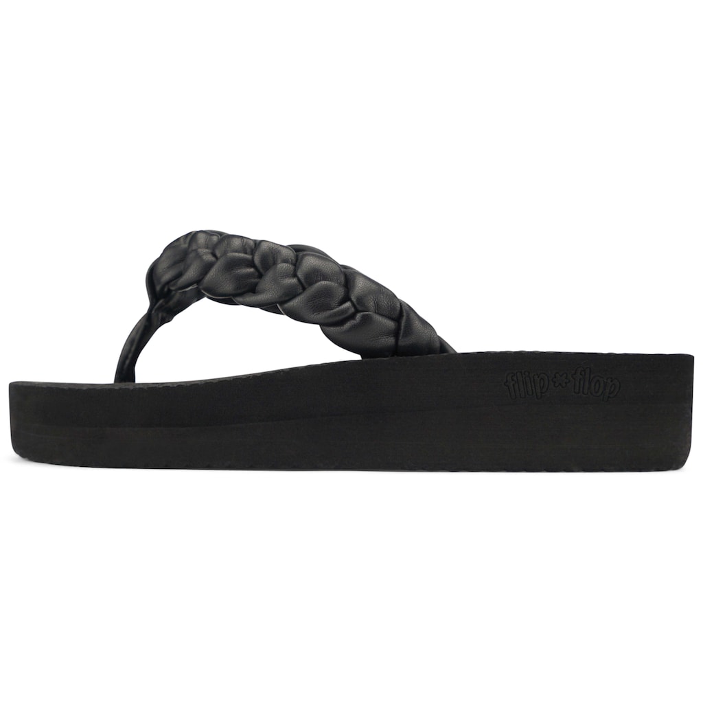 Flip Flop Zehentrenner »comfy*weave«, Sommerschuh, Schlappen mit schöner Flechtung