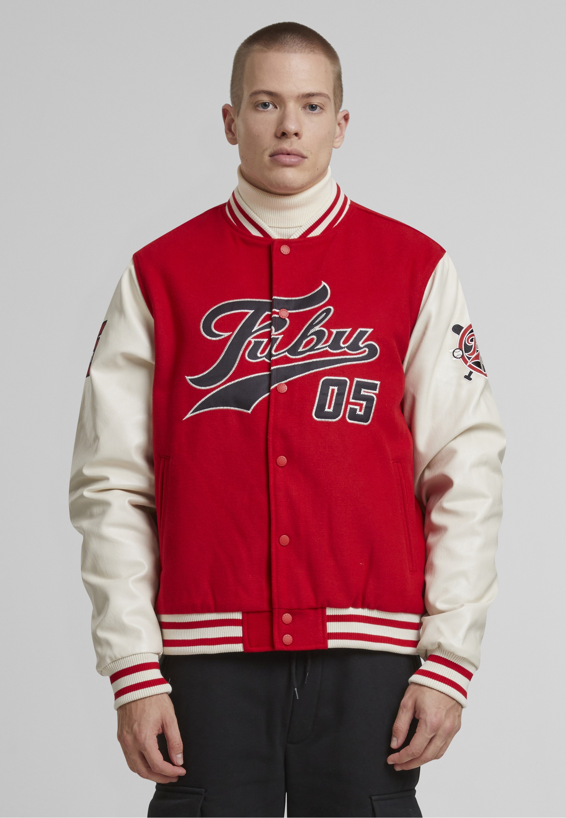 Fubu Collegejacke »Fubu FM243-003-1 Fubu Varsity Block College Jacket« 1 Stk. tlg. ohne Kapuze
