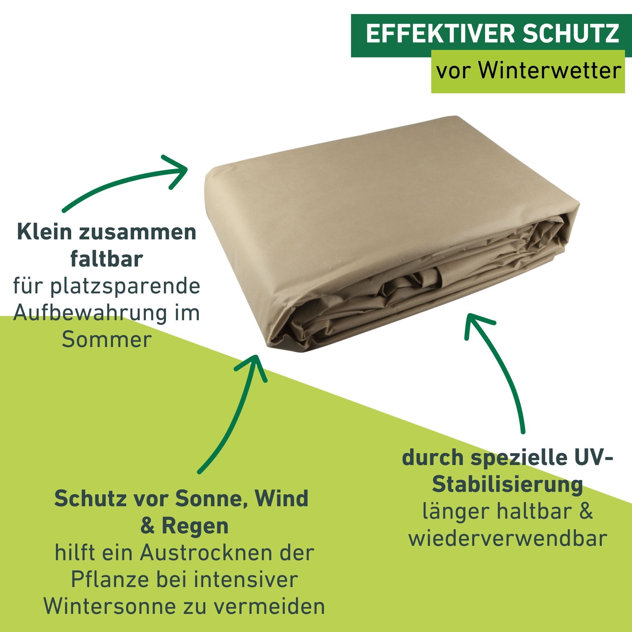 Windhager Winterschutzvlies Vlieshaube, BxL: 390x350 cm