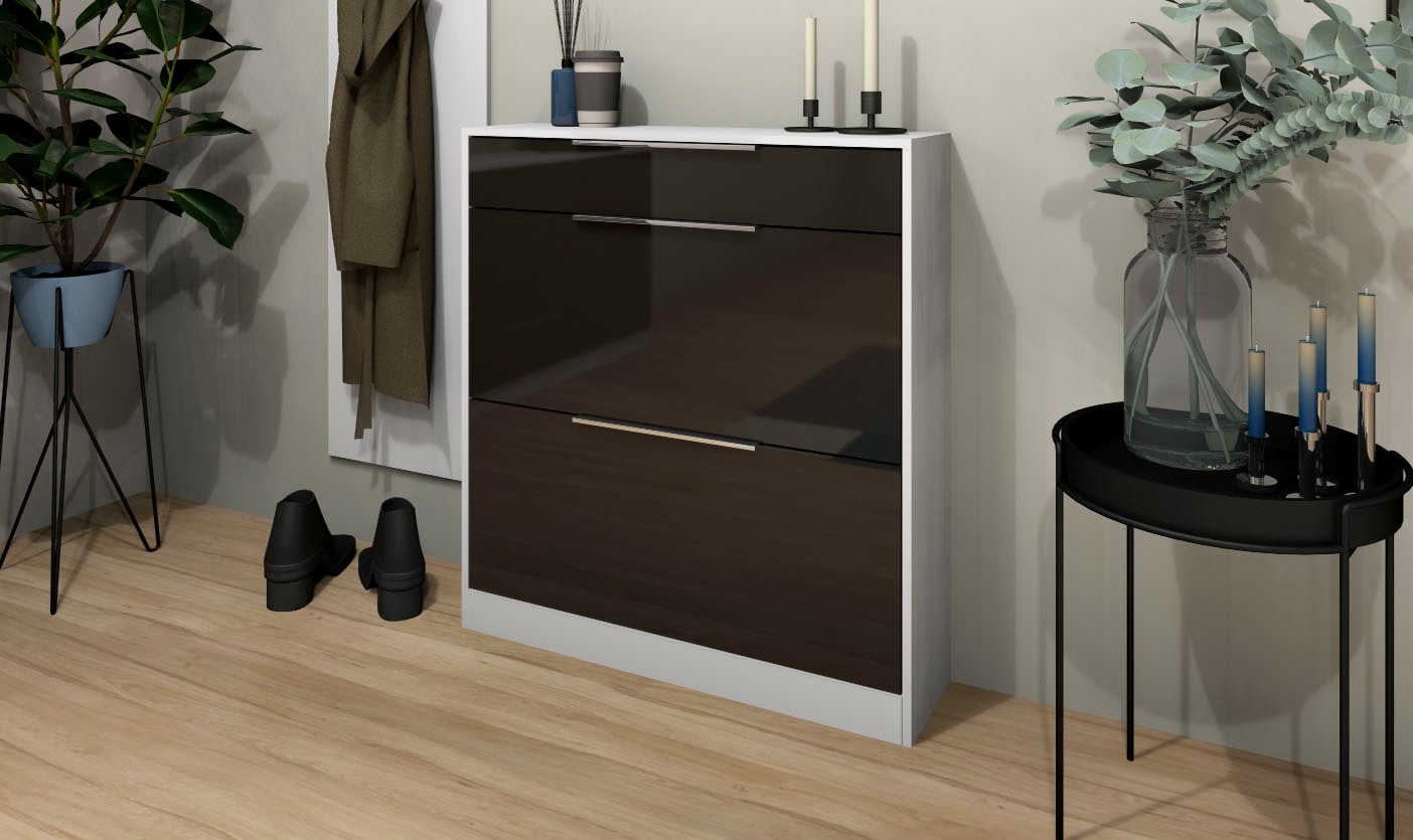 borchardt Möbel Schuhschrank, Stehende Montage, Wandmontage & Glasböden unter Mehr aus der Serie