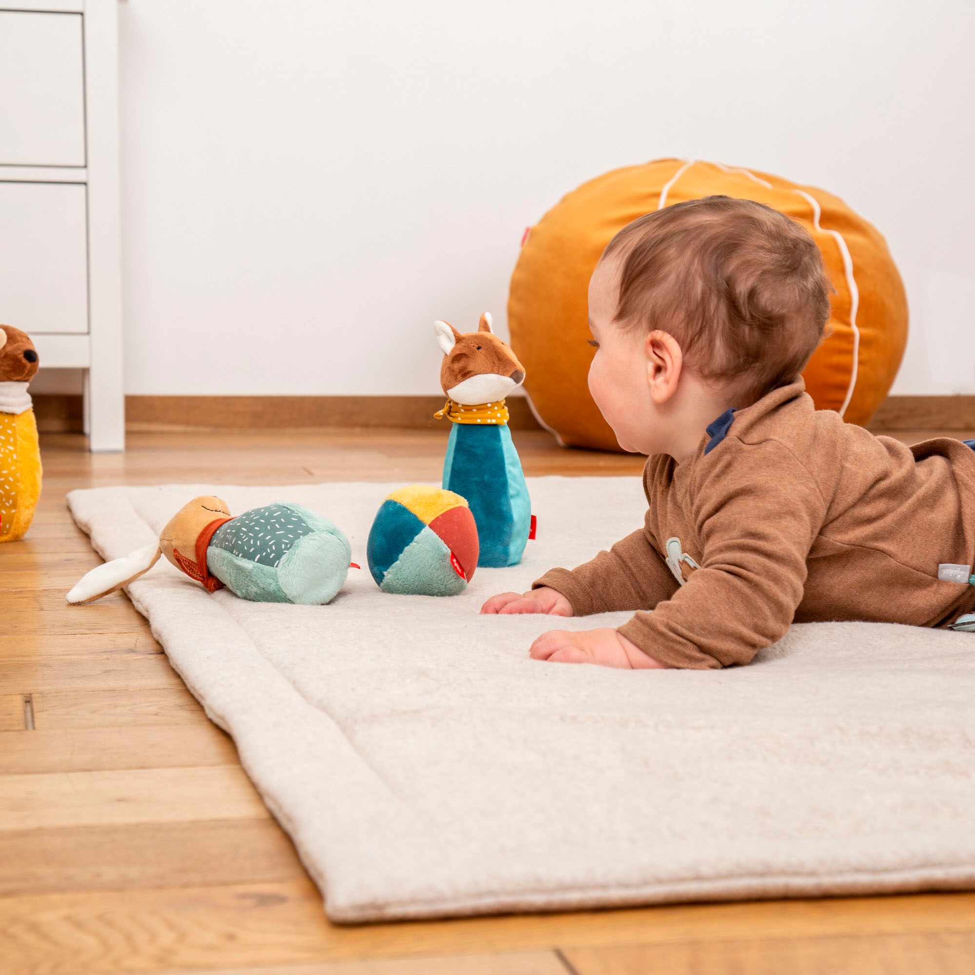 Sigikid Greifspielzeug »PlayQ, Yellow, Baby Bowling«