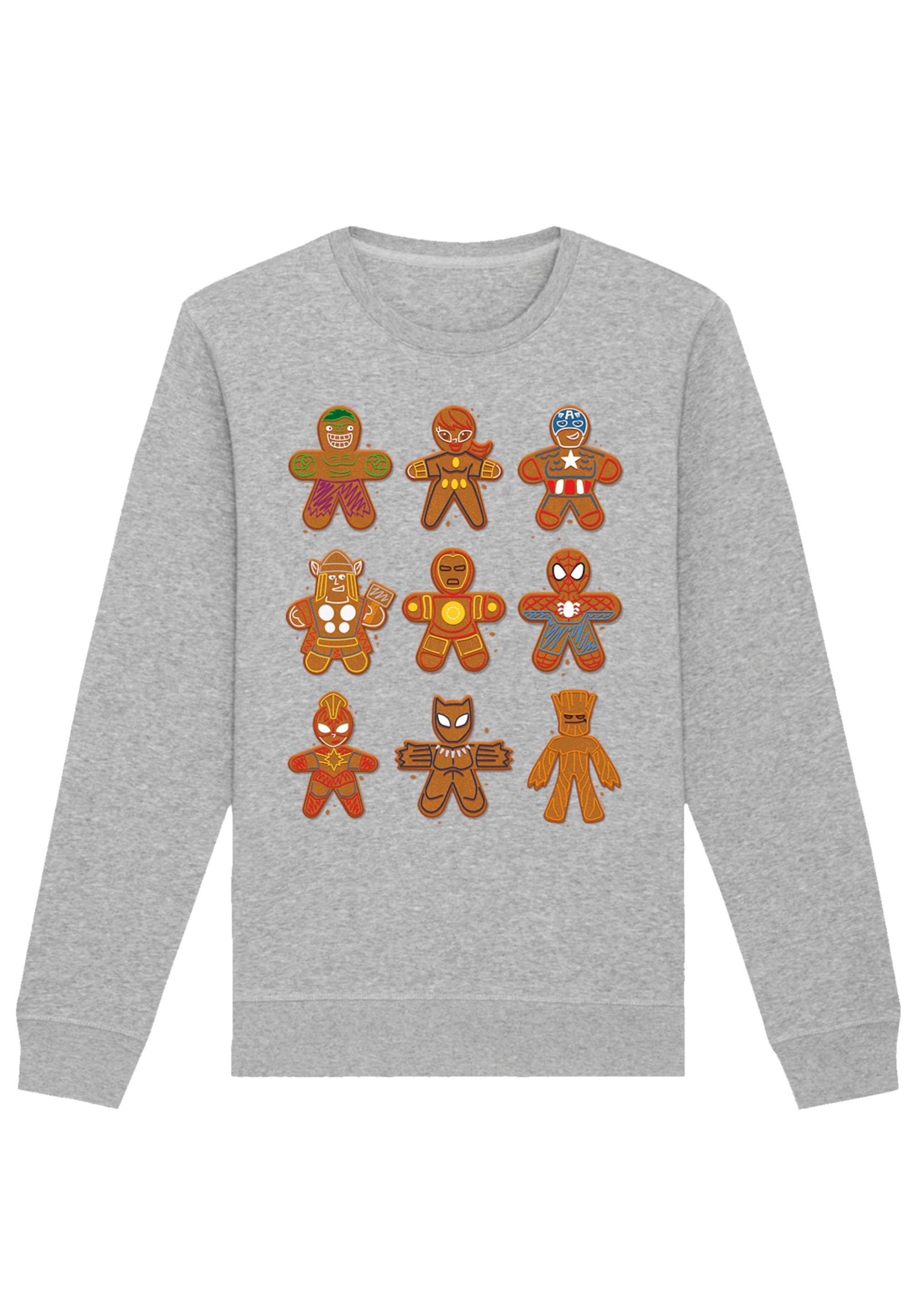 F4NT4STIC Sweatshirt »Marvel Universe Christmas Gingerbread Avengers«, Premium Qualität