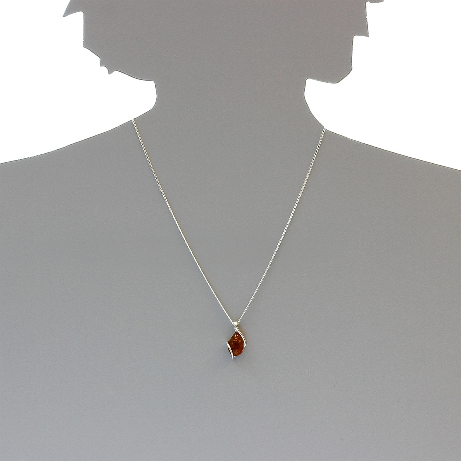 OSTSEE-SCHMUCK Kette mit Anhänger »- Romy - Silber 925/000 - Bernstein«