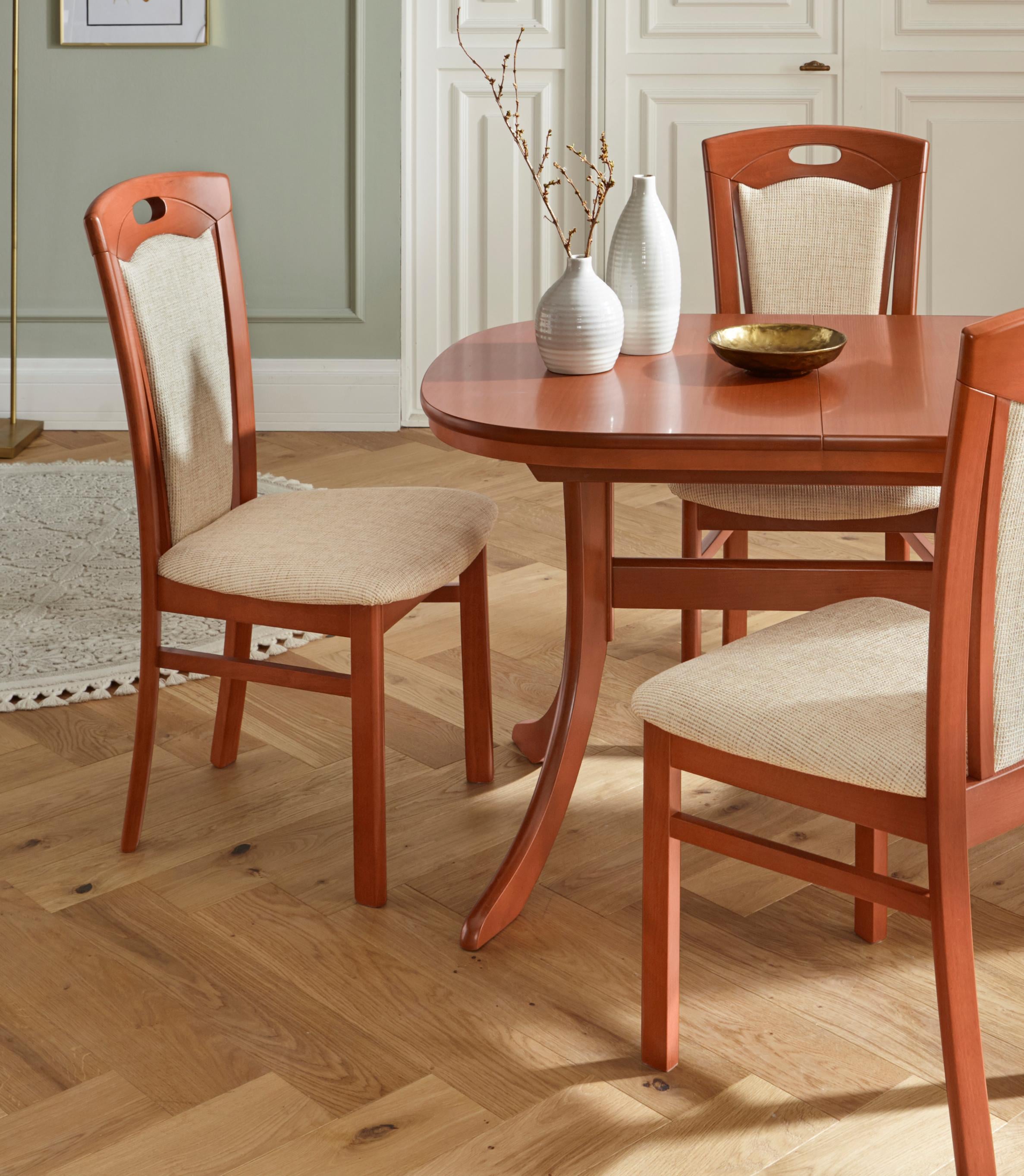 Home affaire Esszimmerstuhl "FERDI Made in Italy, Massivholz" (Set) 2 Stk. günstig online kaufen