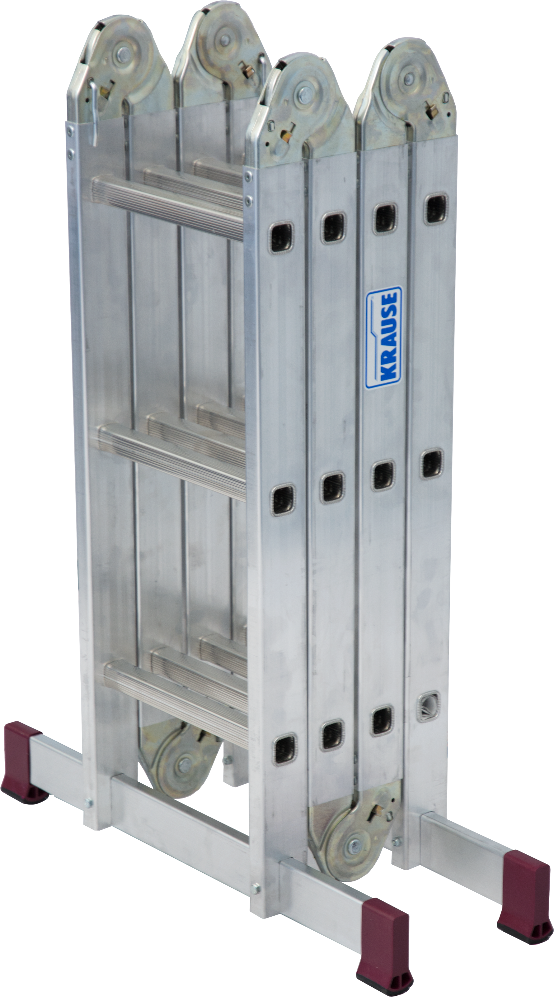 KRAUSE Gelenkleiter »Corda«, 4x3 Sprossen, inkl. Plattform