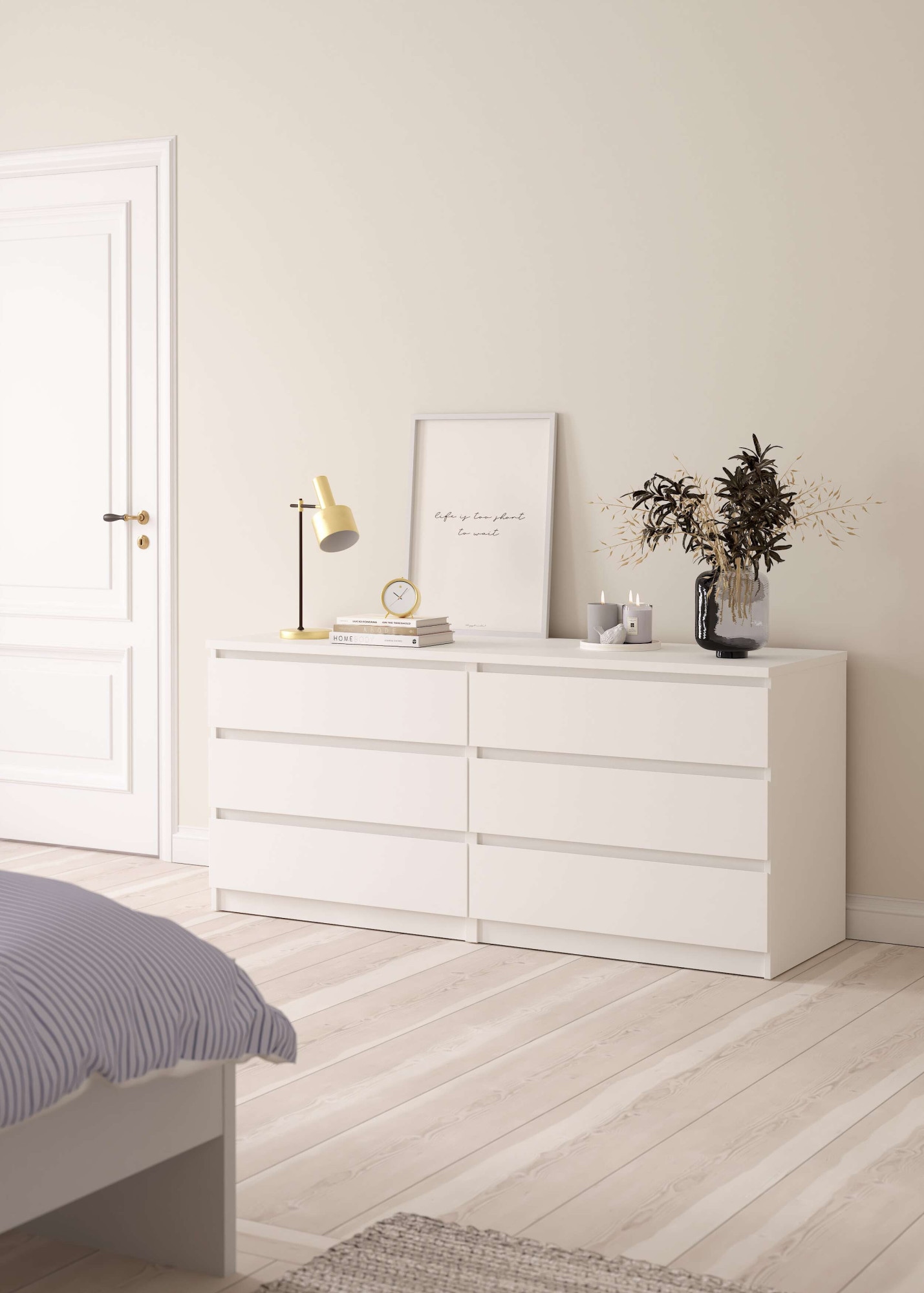 INOSIGN Kommode "Naia, Aufbewahrung, 6 Schubladen, grifflose Front, viel St günstig online kaufen