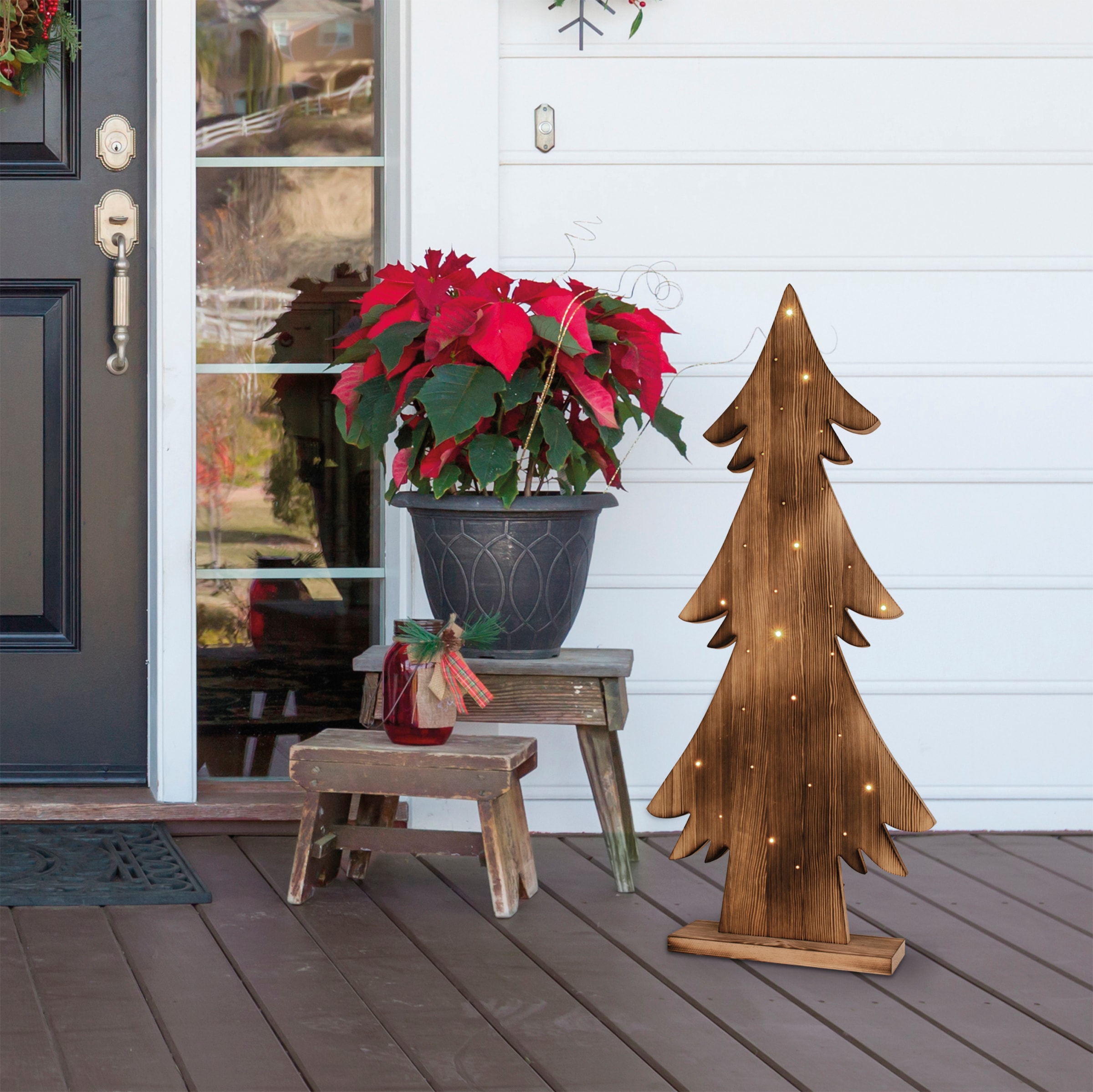 näve Weihnachtsbaum«, | 90cm,Aussenbereich »LED geeignet,Timerfunktion, aussen H: kaufen LED Weihnachtsdeko Außen-Stehlampe BAUR