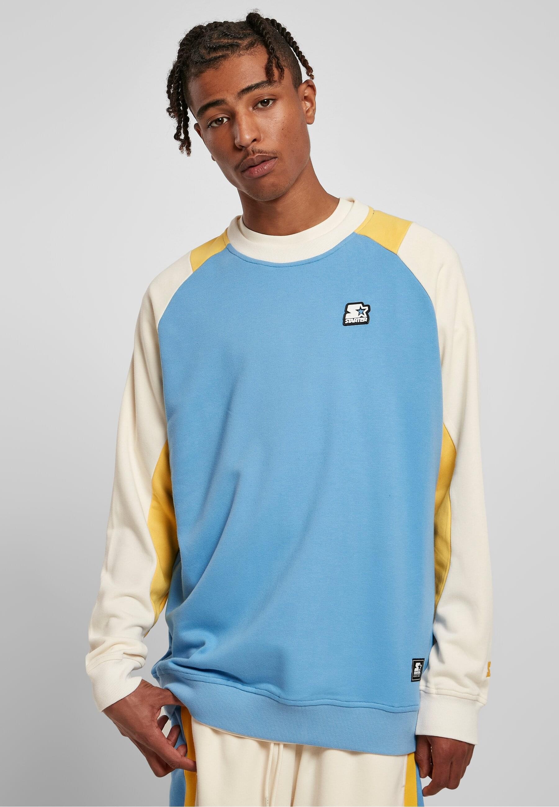 Starter Black Label Rundhalspullover »Starter Black Label Herren Starter Laser Crew«, (1 tlg.)