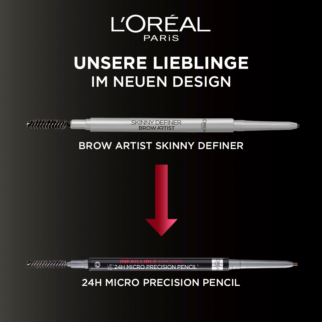 L'ORÉAL PARIS Augenbrauen-Stift »Brow Artist Skinny Definer«, mit ovaler und extra feinen Spitze