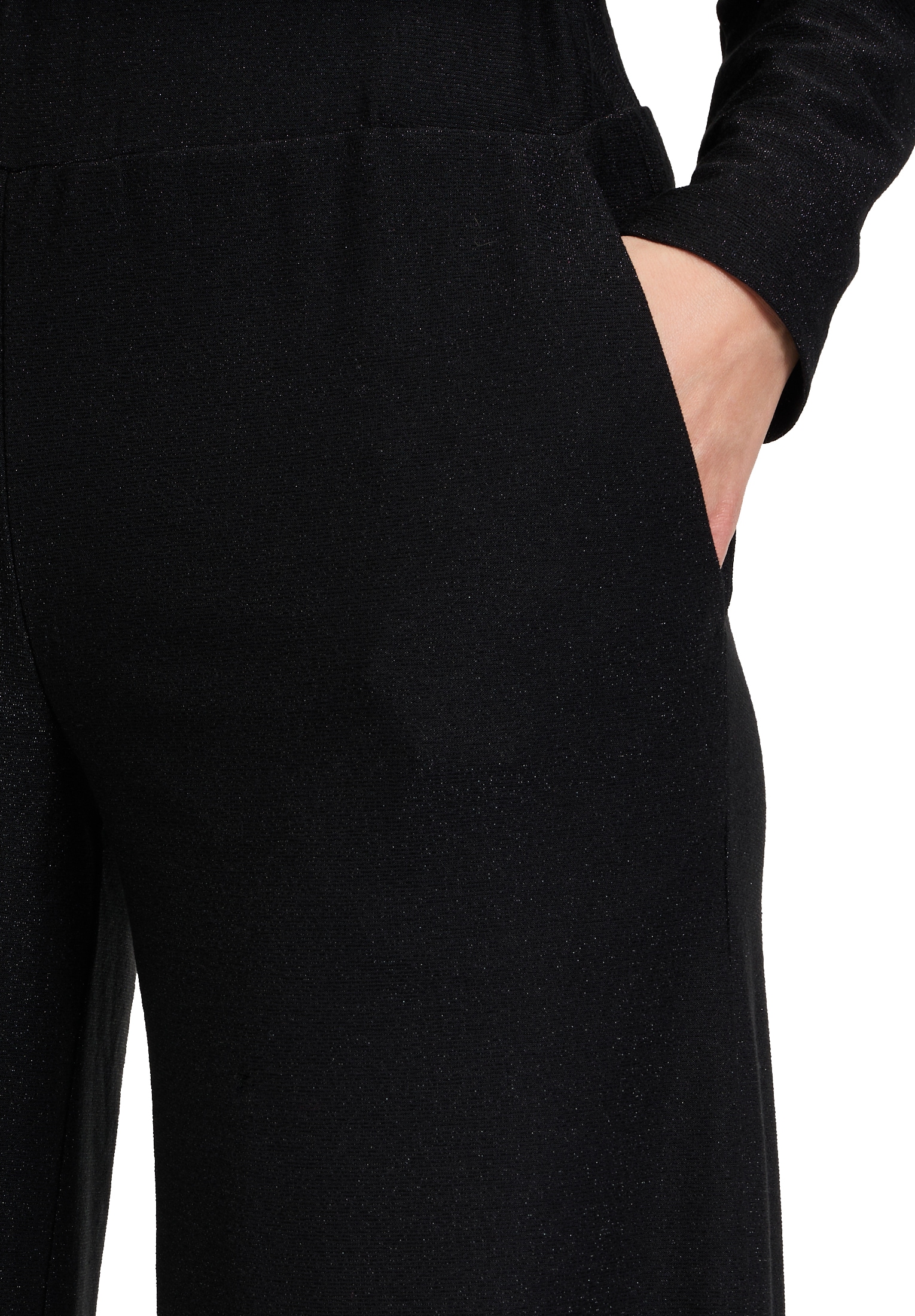 Vera Mont Stoffhose »Vera Mont Modern fit Hose mit weitem Bein«, Glitzer