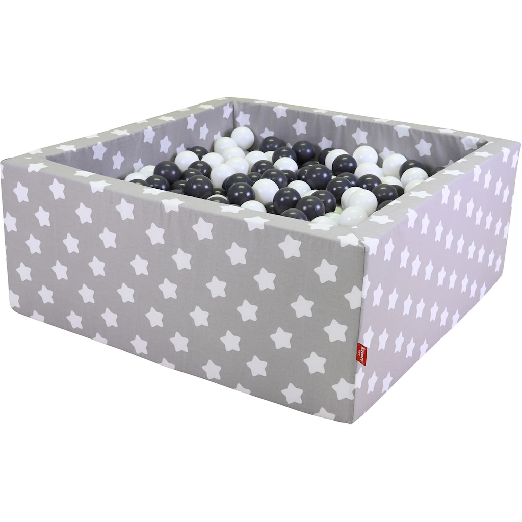 Knorrtoys® Bällebad »Soft, Grey White Stars«