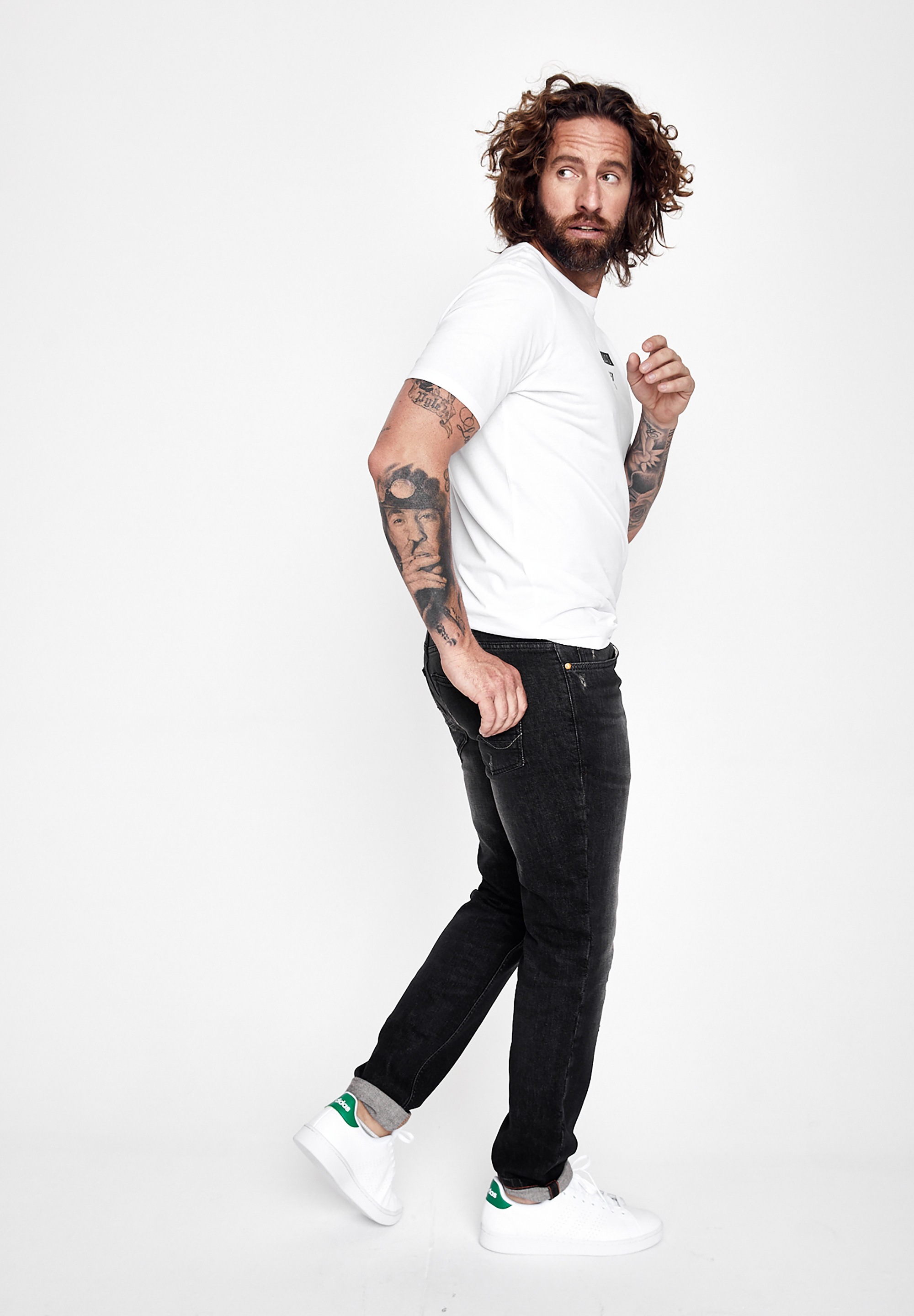 FIVE FELLAS Slim-fit-Jeans »DANNY«, nachhaltig, Italien, Stretch, coole Waschung
