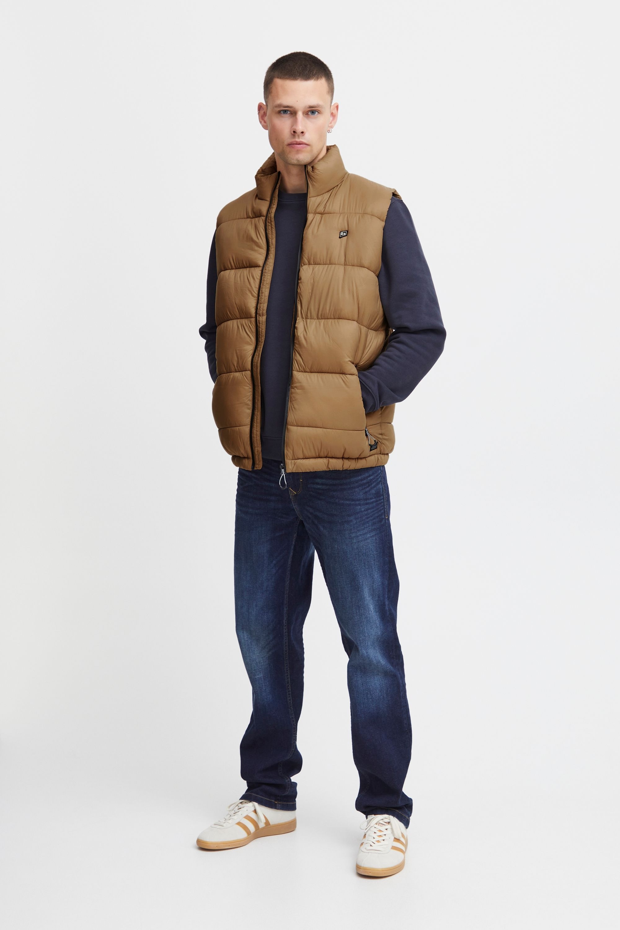 Steppweste BLEND "BHOuterwear", Herren, Gr. L, petrified oak, 100% Nylon, unifarben, regular fit normal, Westen Steppweste, Stilvolle Basic Steppweste 5