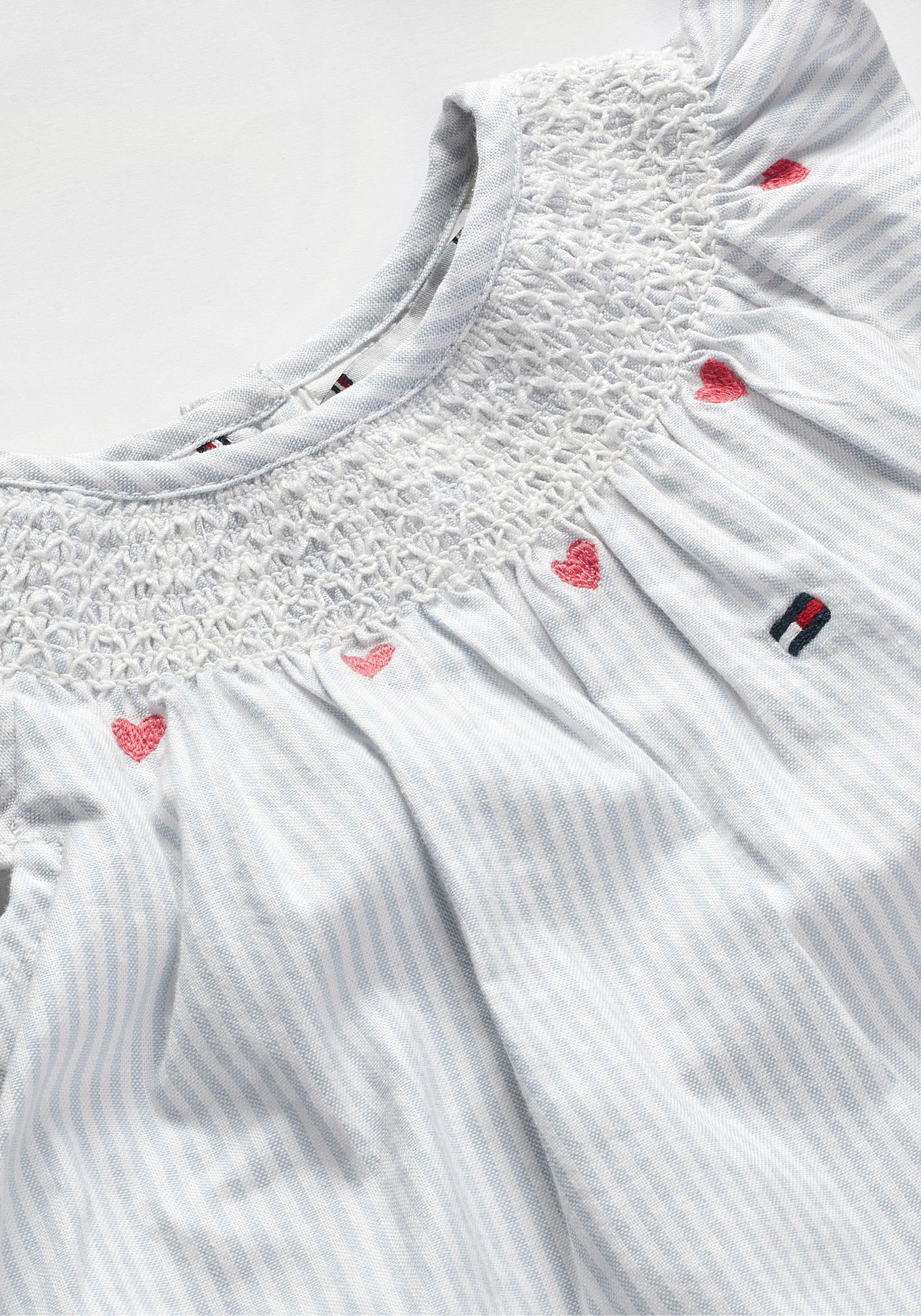 Tommy Hilfiger Neugeborenen-Geschenkset Set, 3, 3 zauberhaftes Set mit Hut, Kleid und Höschen, aus Baumwollmischung