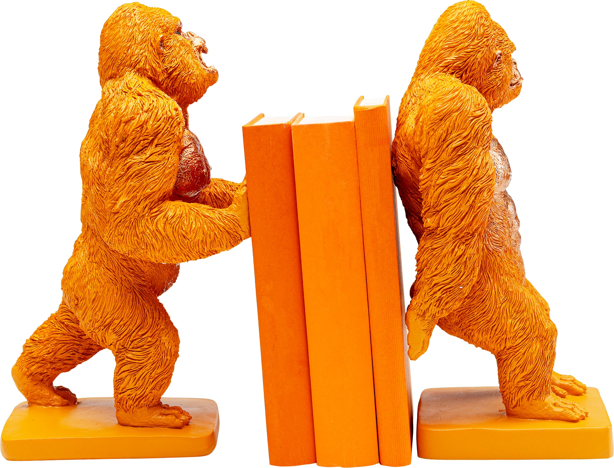 Kare Design Buchstütze »Gorilla Orange« aus Polyresin
