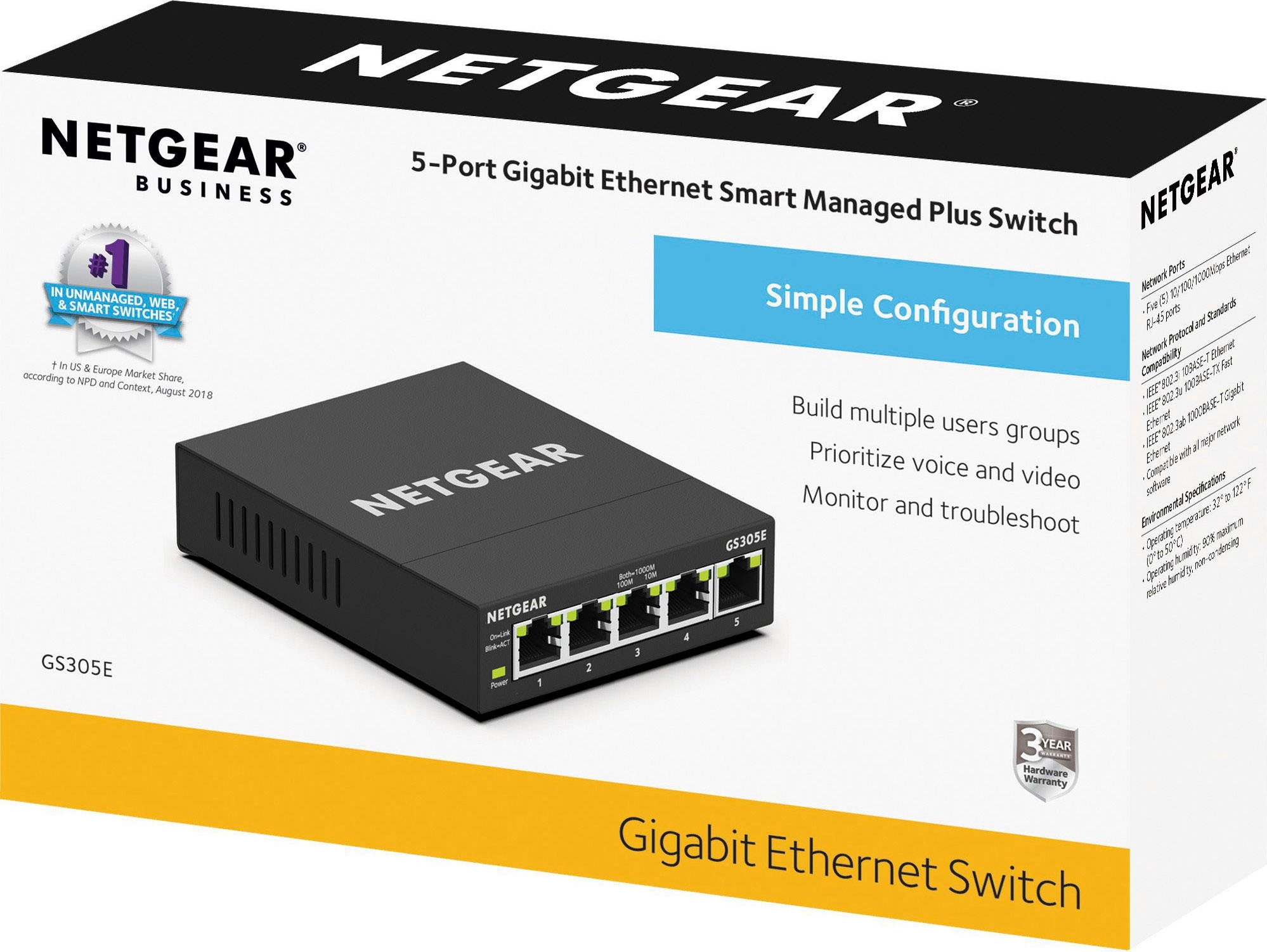 NETGEAR Netzwerk-Switch »GS305E«, (1 St.)