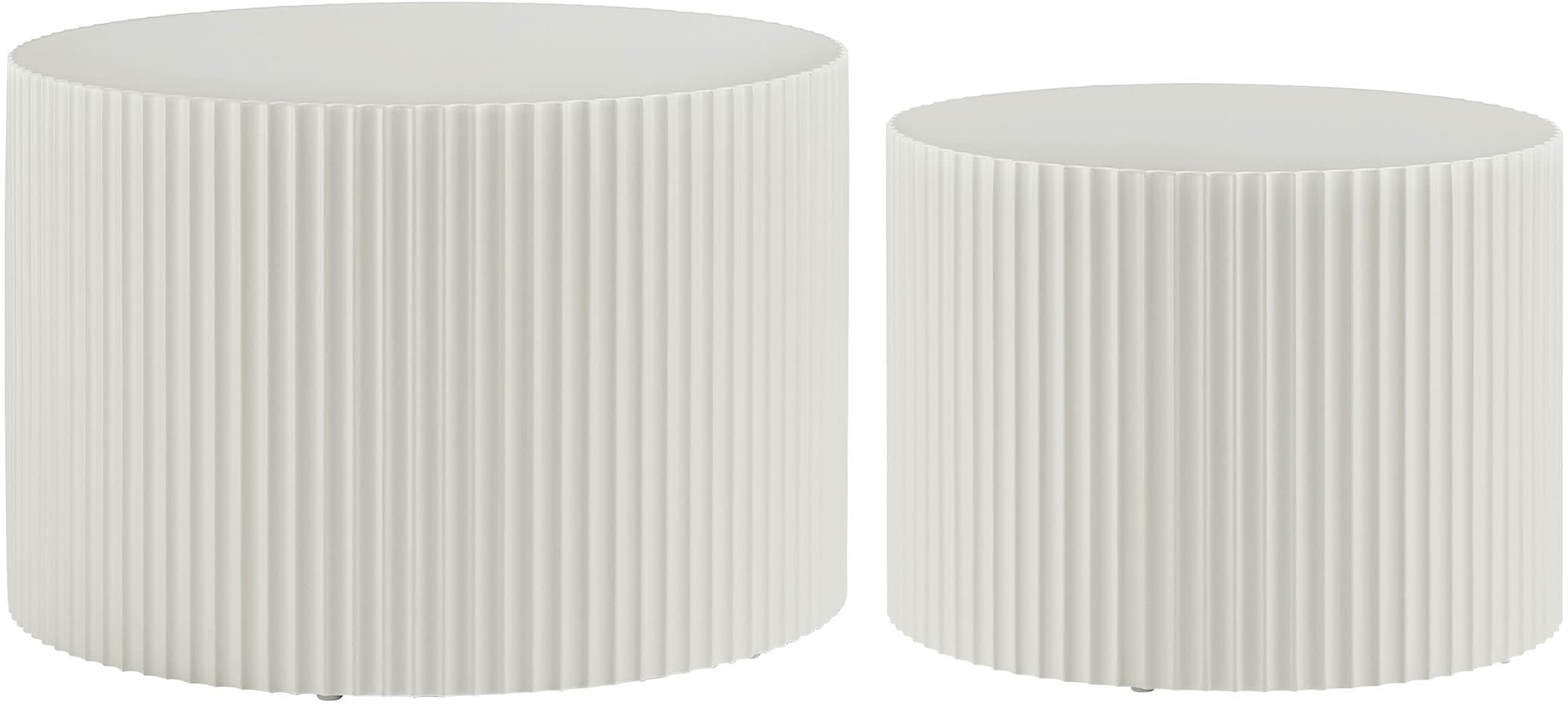 SalesFever Couchtisch »New Orleans«, (Set, 2 St.), mit umlaufender Rillenstruktur