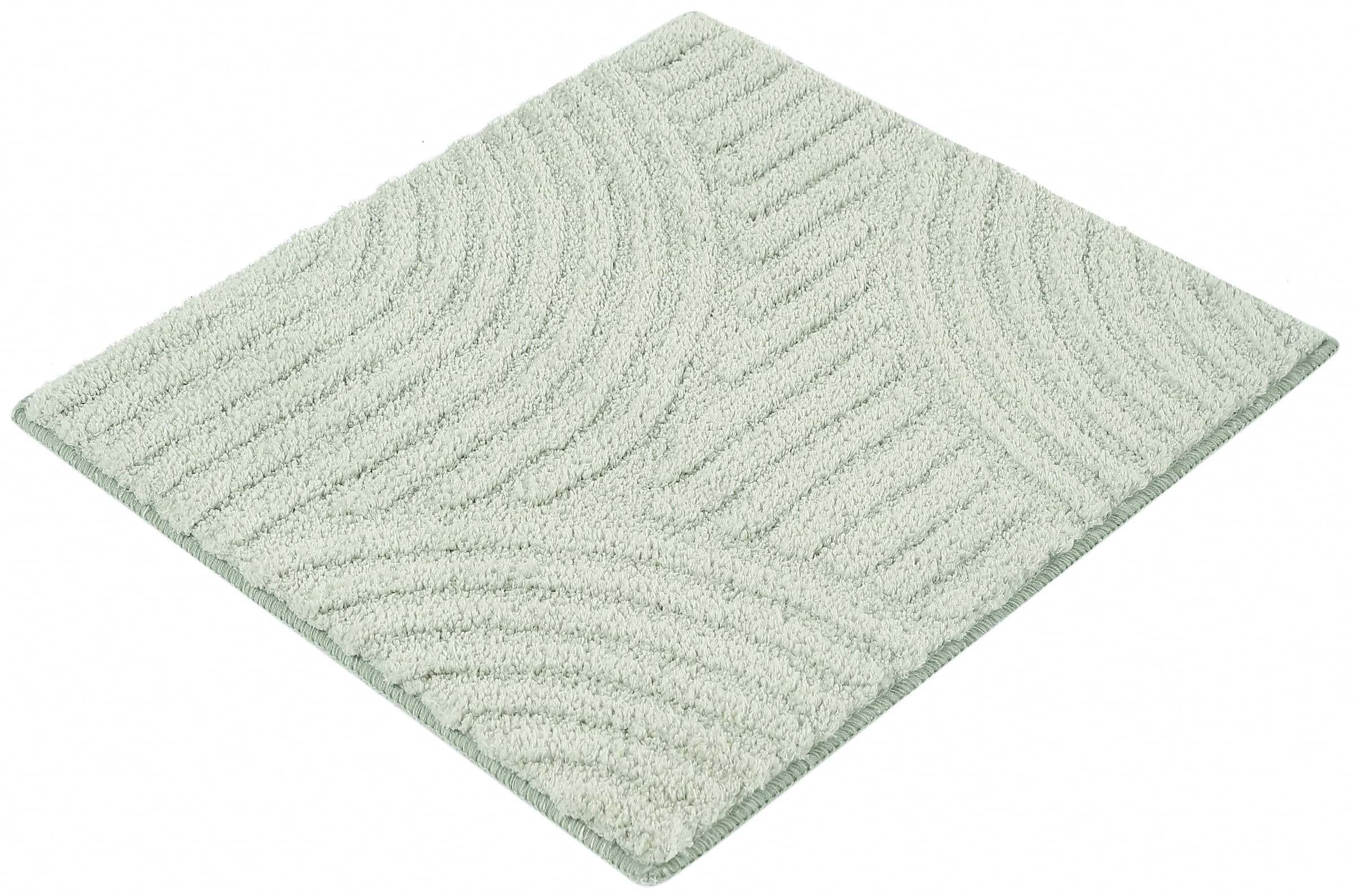 my home Badematte »Ognon, Scandi, Boho, modernes Muster« Höhe 15 mm rutschhemmend beschichtet fußbodenheizungsgeeignet | schnell trocknend | strapazierfähig Badteppich, Uni Farben, Hoch-Tief-Effekt