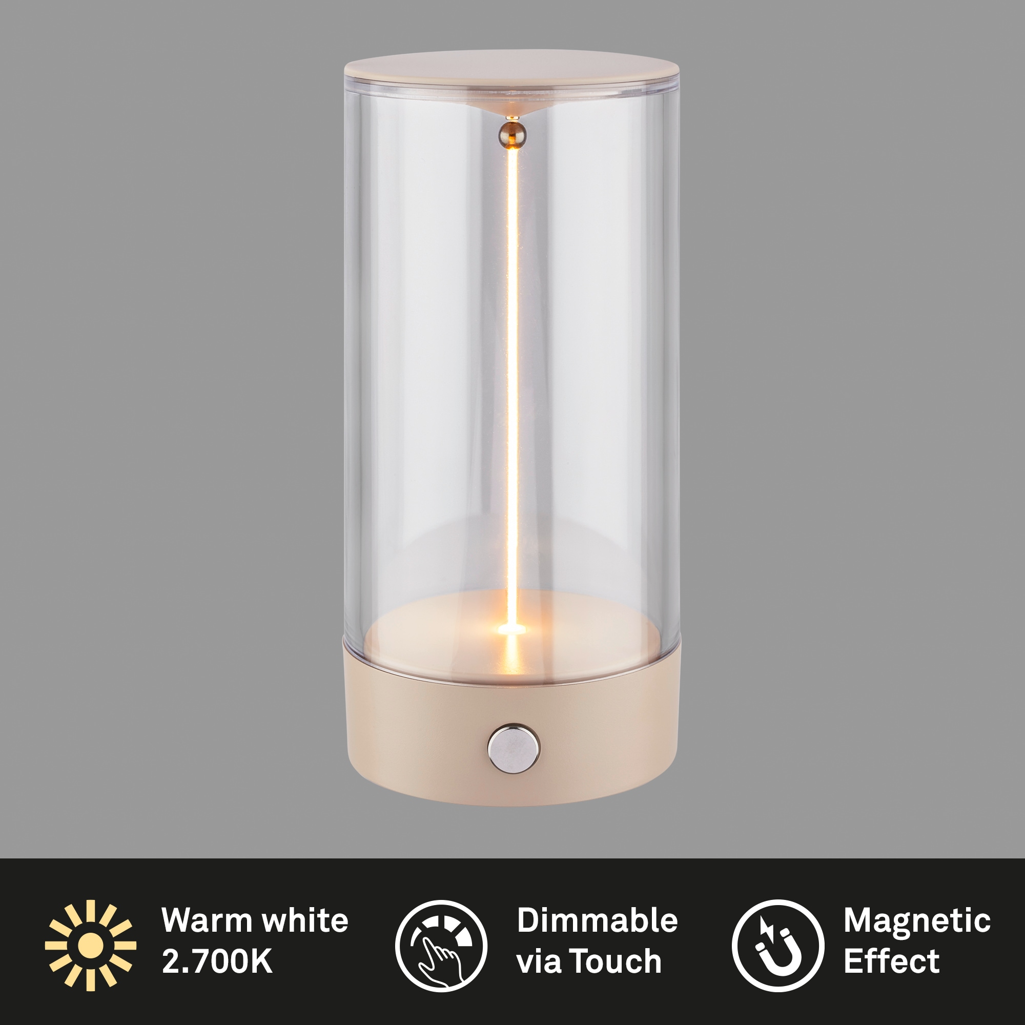 Briloner Leuchten LED Tischleuchte »WIGGLE 7620011«