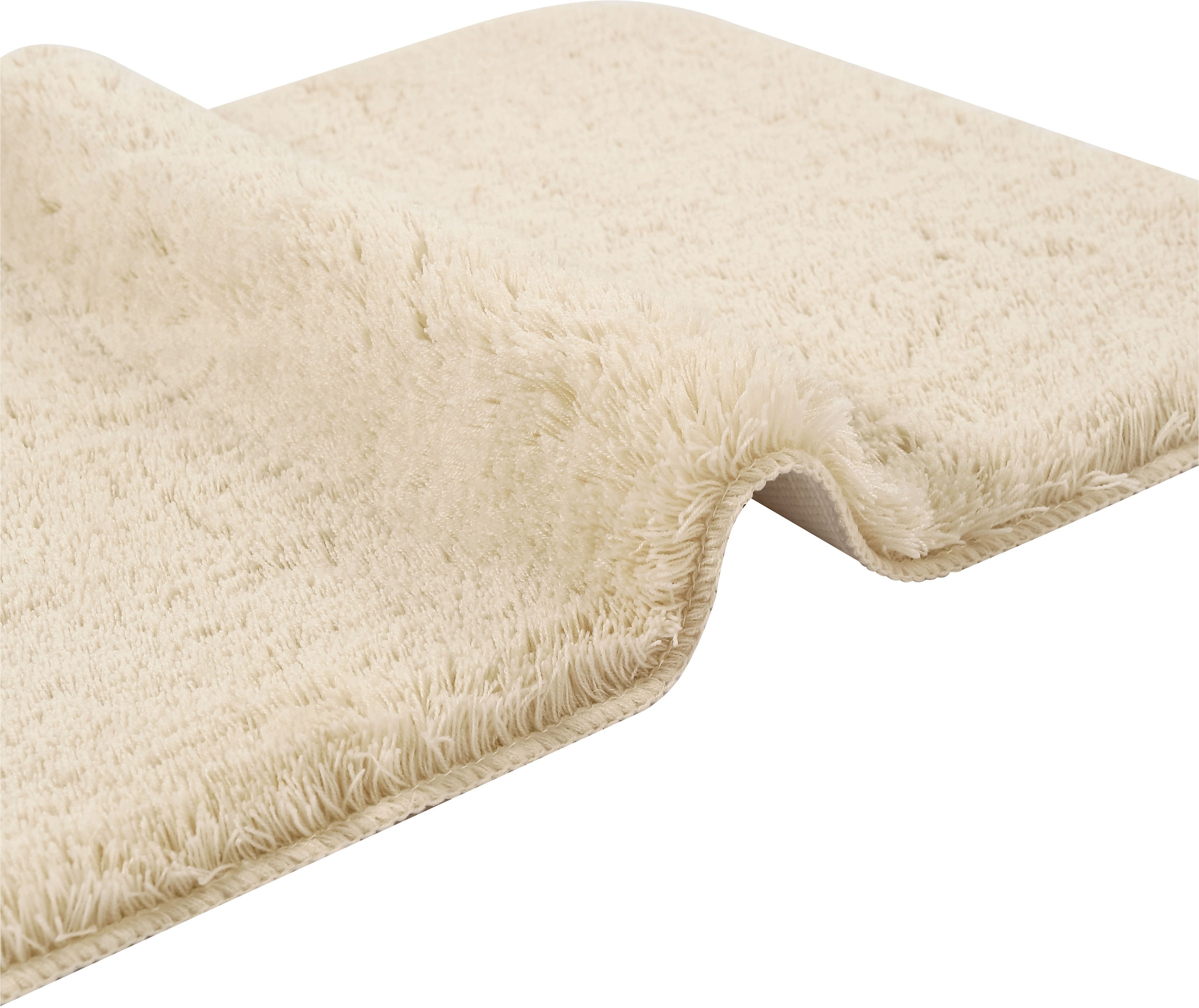 my home Badematte »Merida, Badvorleger, Badezimmer Teppich« Höhe 32 mm rutschhemmend beschichtet fußbodenheizungsgeeignet | schnell trocknend | strapazierfähig Badteppich, Uni Farben, rechteckig, rund & als 2-tlg. Set erhältlich