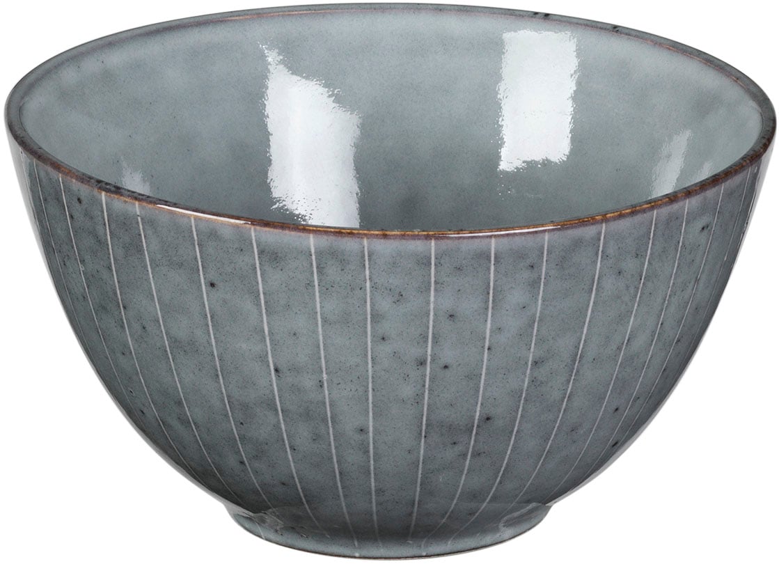 Broste Copenhagen Frühstücks-Geschirrset »Nordic Sea, inklusive 1 Packung Twist Kerzen«, (Set, 7 tlg.), Beliebte Geschirr Sets Exclusiv mit Geschenk