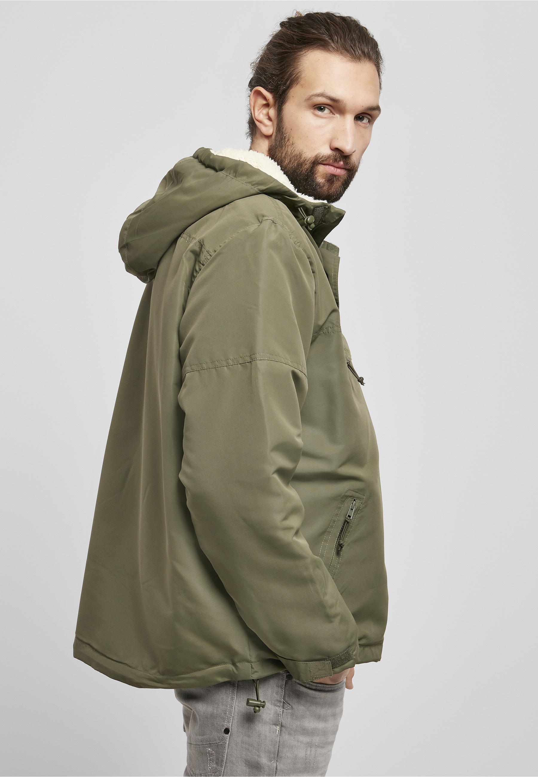 Brandit Allwetterjacke »Brandit Herren Windbreaker Sherpa« 1 Stk. tlg. mit Kapuze