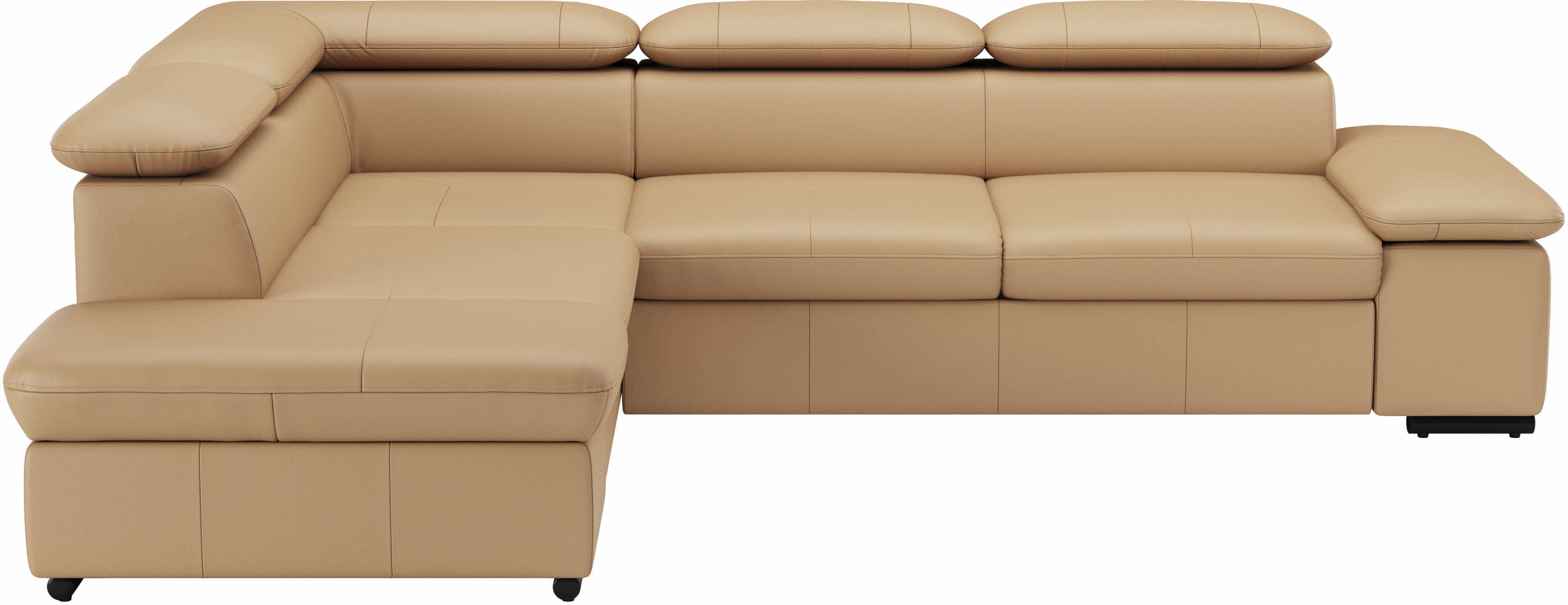 sit&more Ecksofa "Alcudia L-Form, B: 272 cm, Arm- und Kopfteilverstellung, Eckcouch" optional Schlaffunktion, Komfortsitz