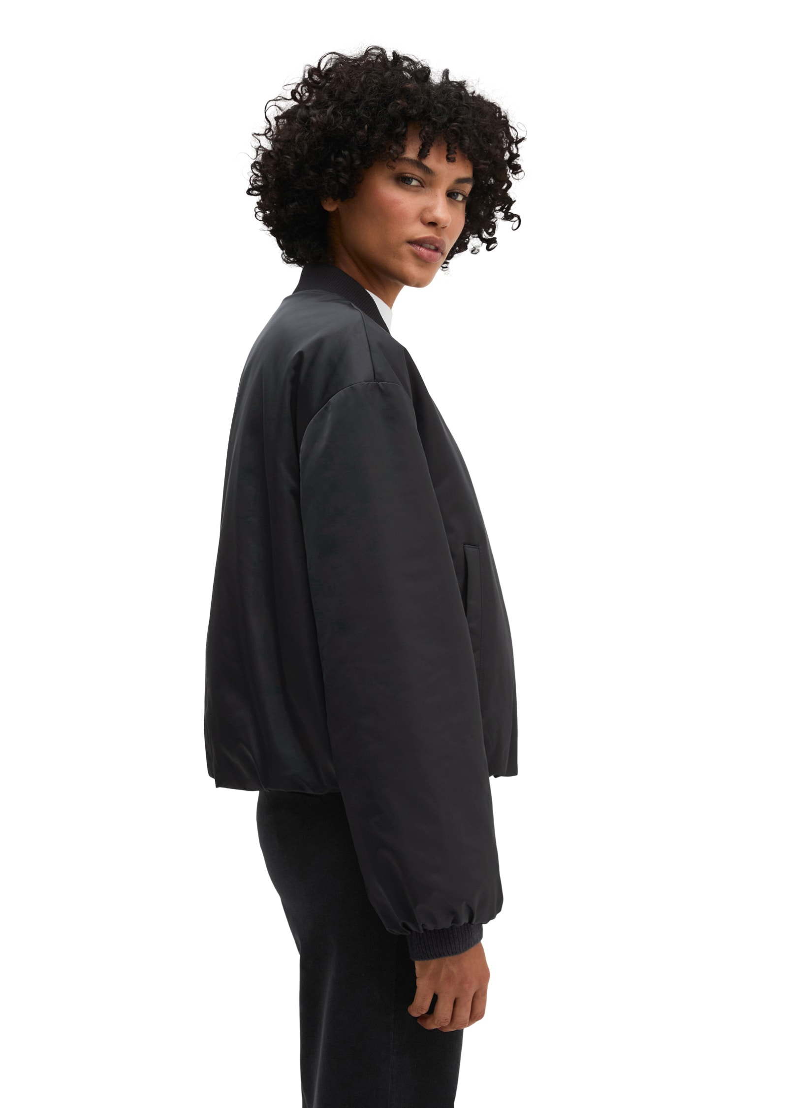 Marc O'Polo Outdoorjacke »aus recyceltem Polyester« ohne Kapuze