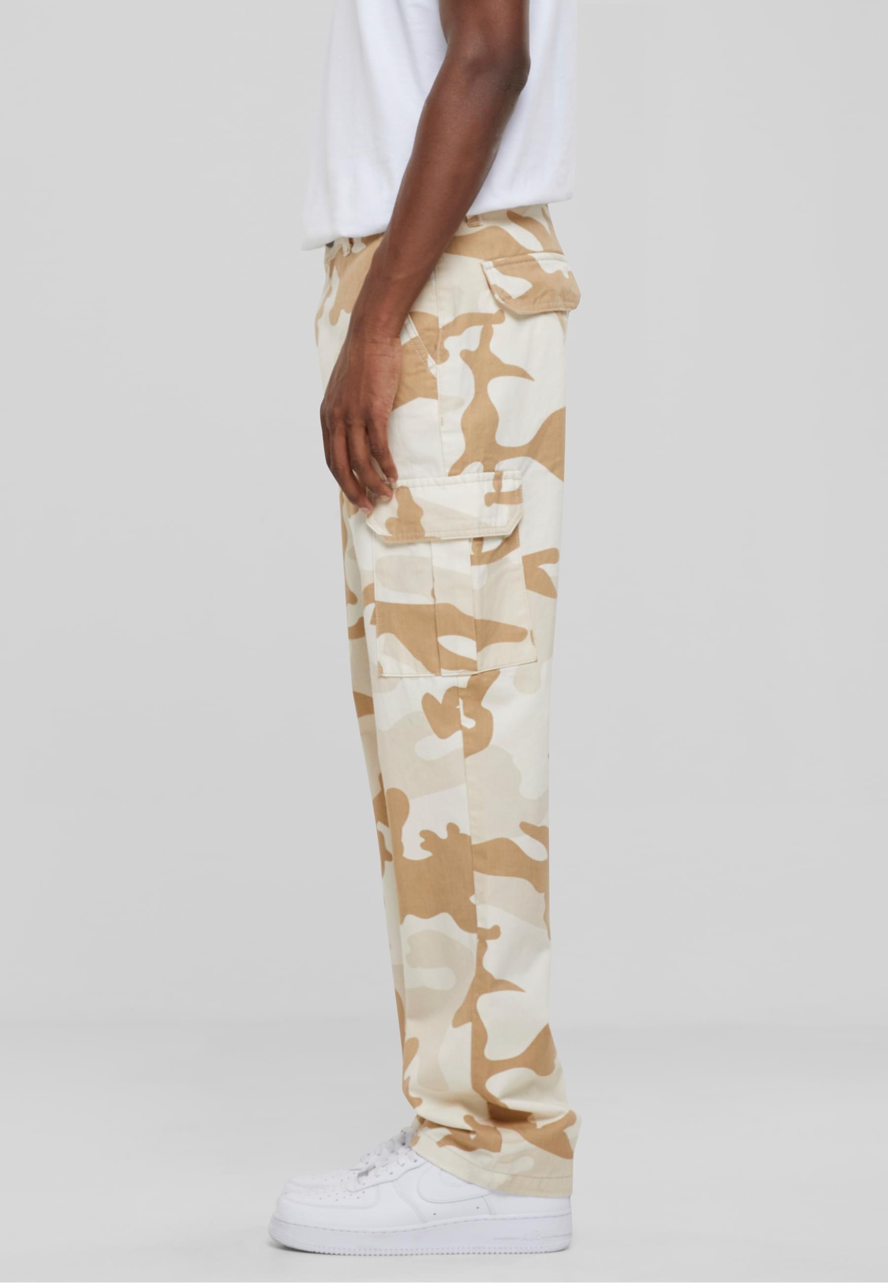 URBAN CLASSICS Cargohose »Urban Classics Herren Straight Leg Camo Cargo Pants«, (1 tlg.)