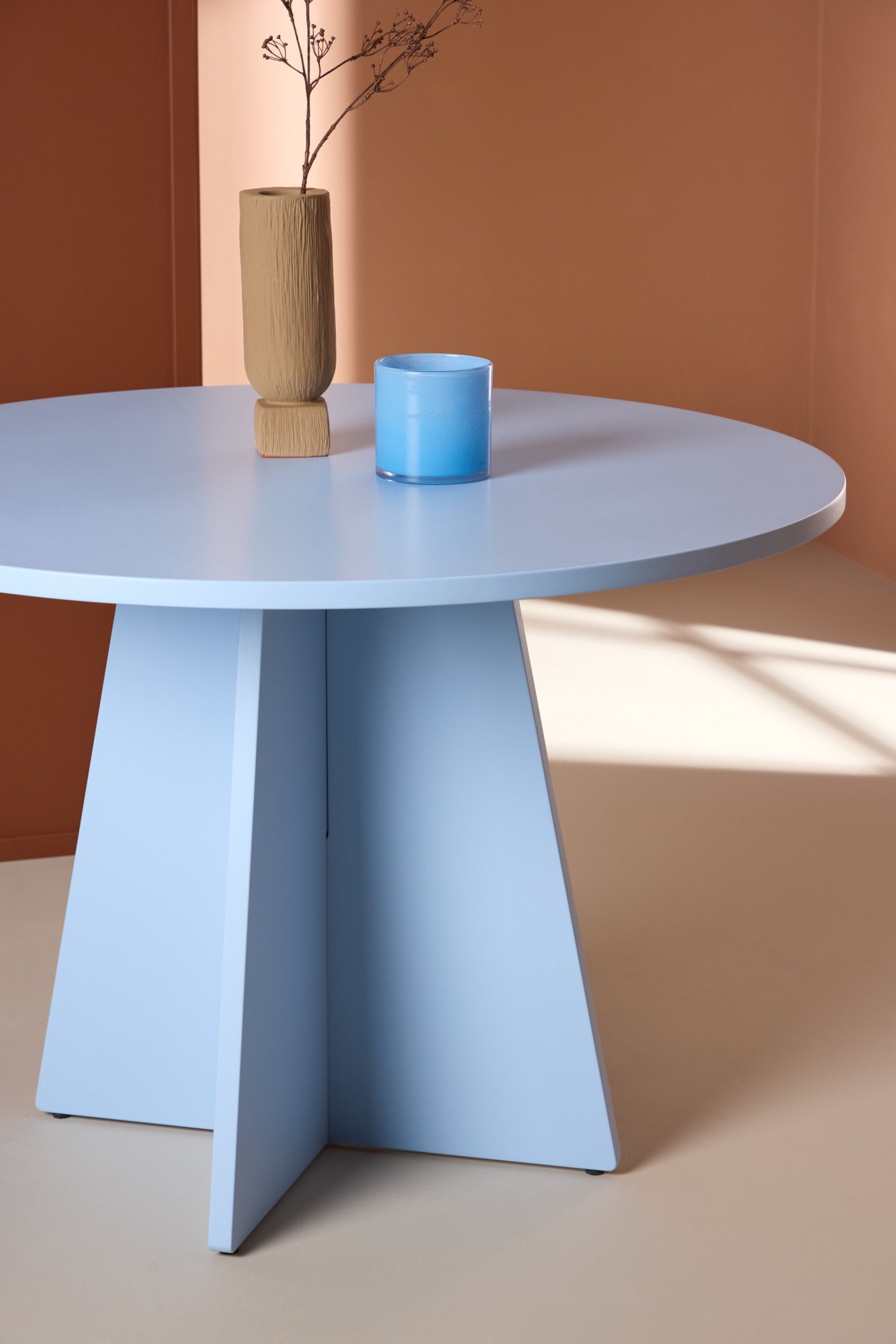 Venture Home Esstisch »Bootcut, runder Esstisch, charakterstark, Ø 110 cm« Esszimmertisch, MDF, einheitliche Lackierung, rund, modern, gesellig