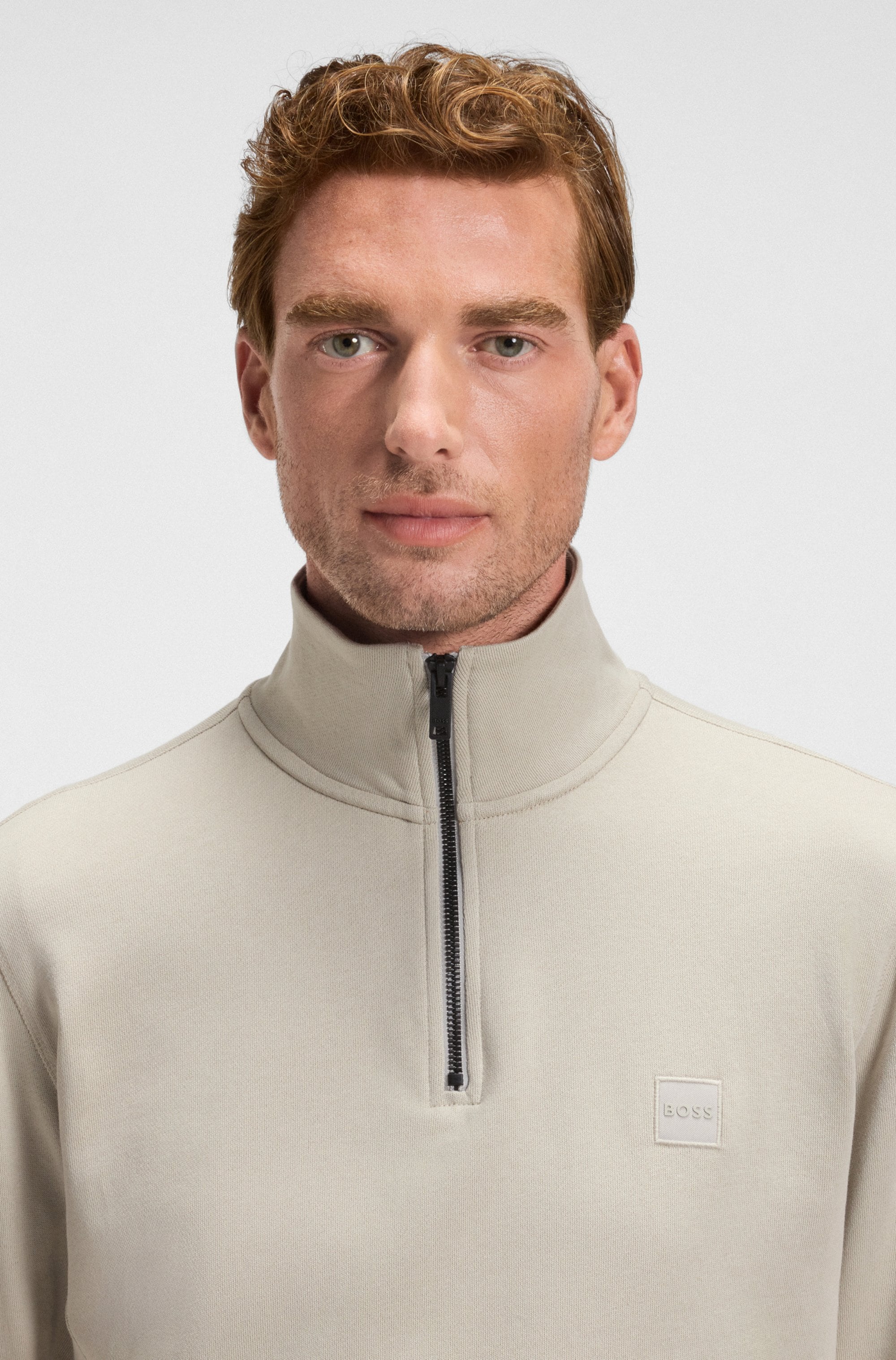 BOSS ORANGE Sweatshirt »Zetrust«, (1 tlg.), mit Reißverschluss am Kragen